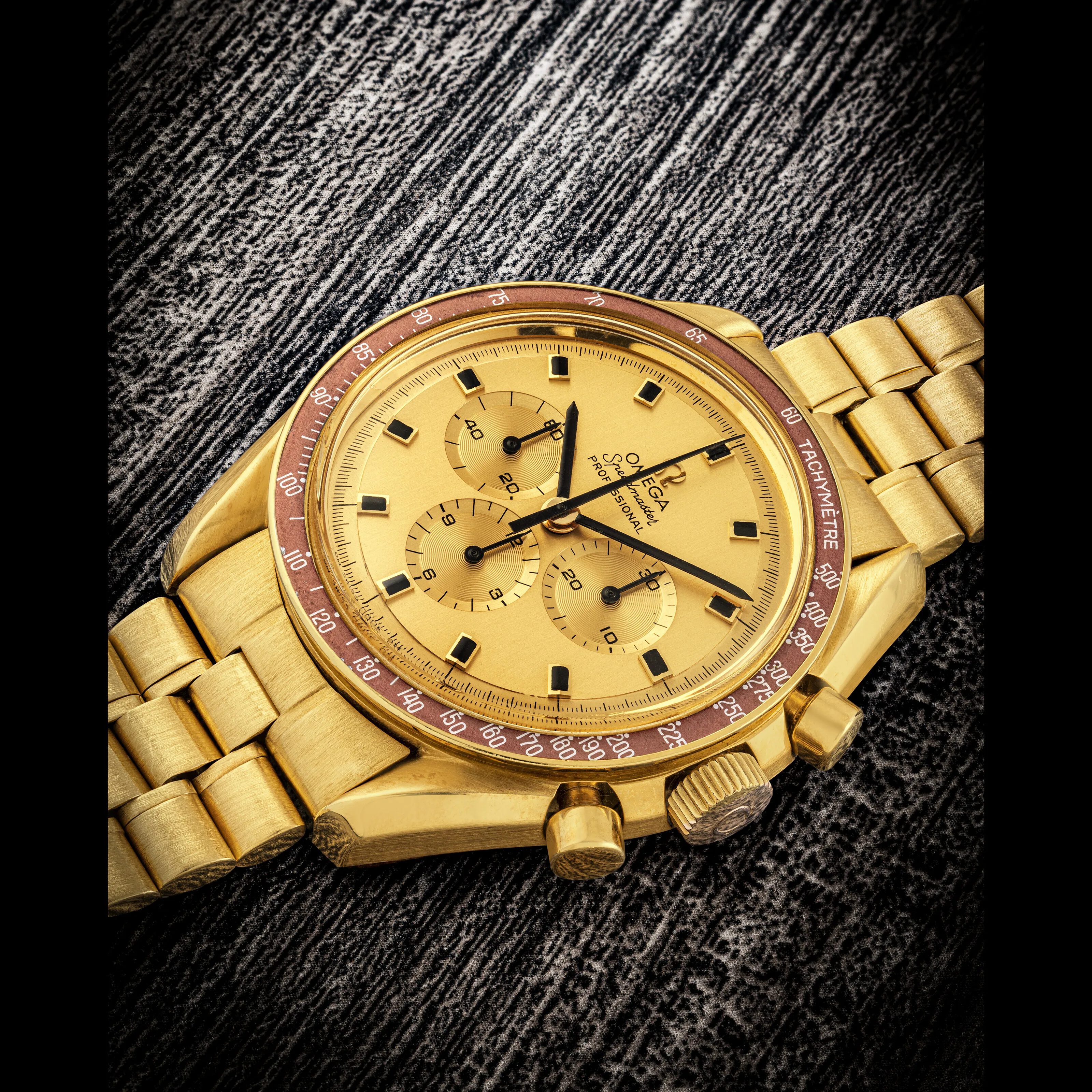 Omega Speedmaster BA 145.022 42mm Yellow gold Champagne