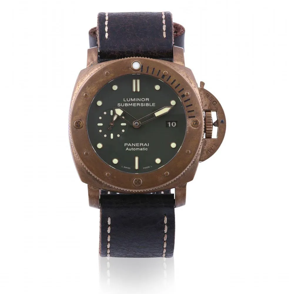 Panerai Luminor Submersible PAM 00382 47mm Stainless steel Green