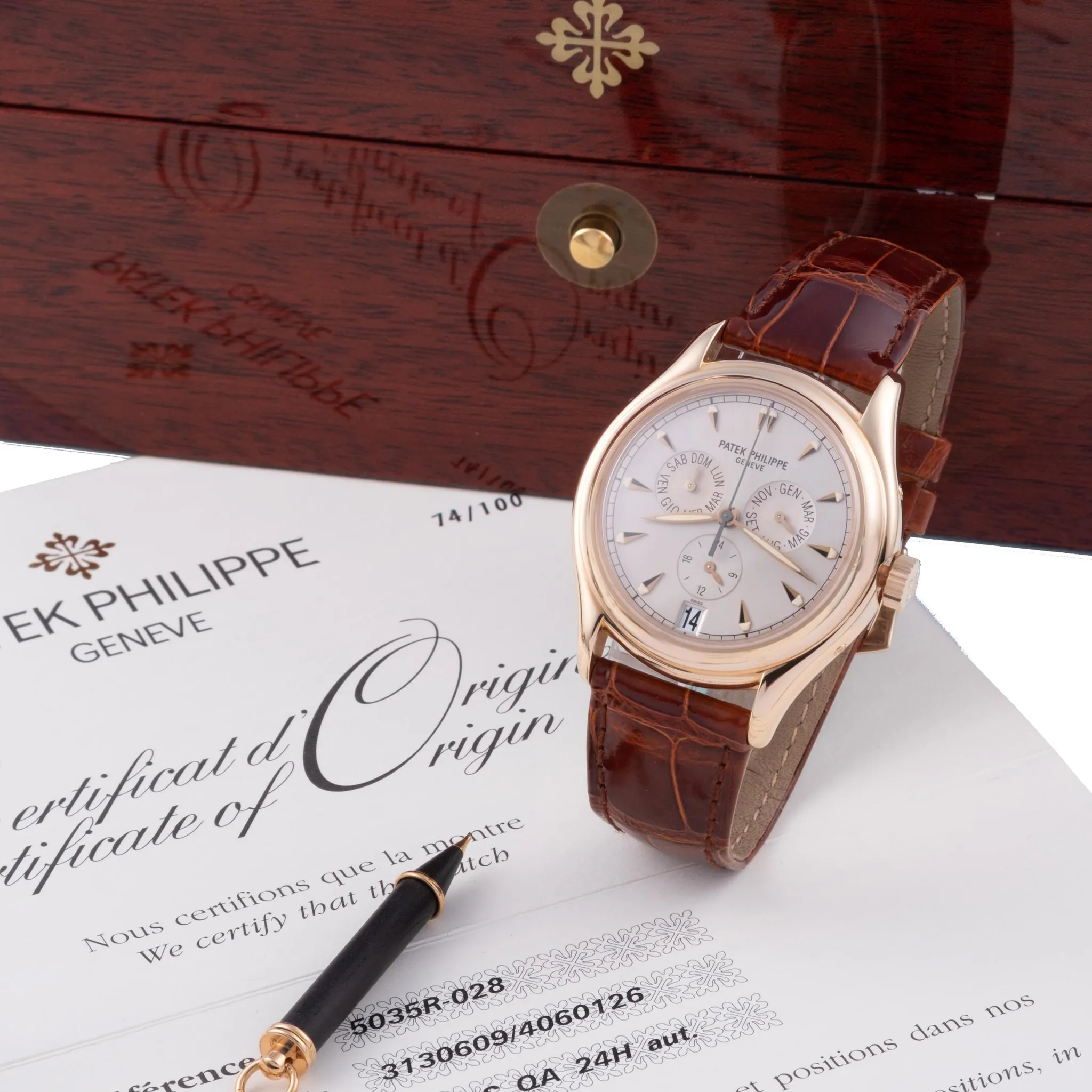 Patek Philippe 5035R-028 37mm Rose gold Gray 1