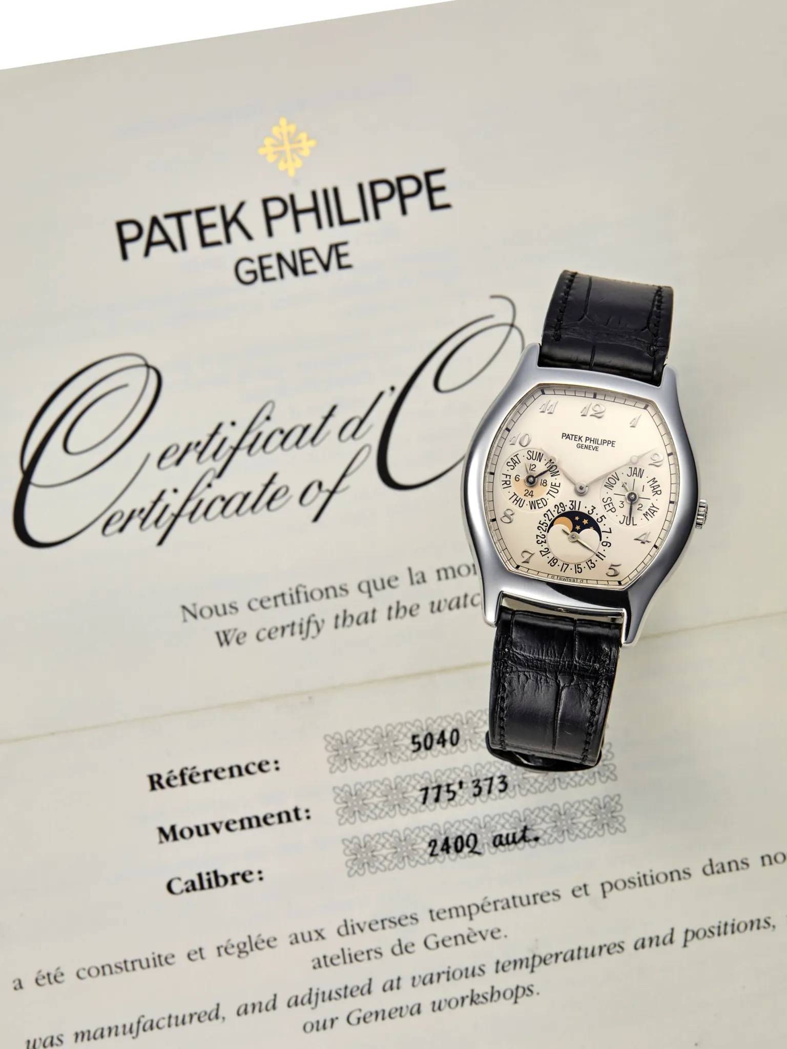 Patek Philippe 5040 36mm Platinum Cream 1