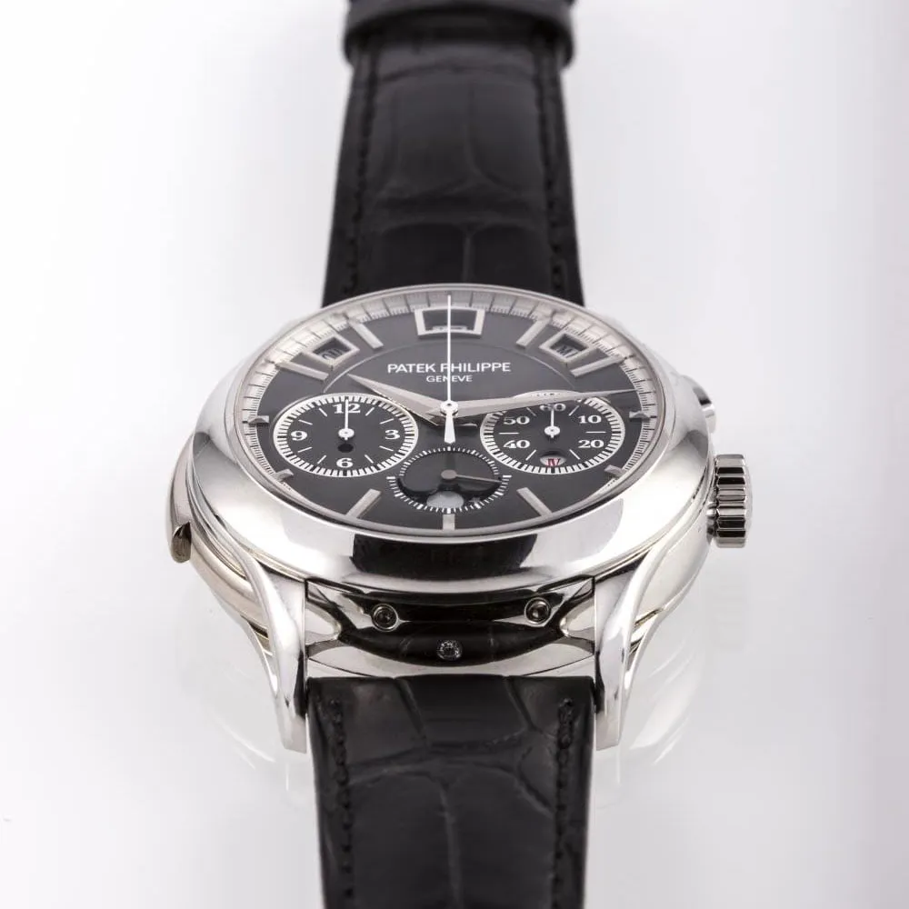 Patek Philippe Minute Repeater Perpetual Calendar Chronograph 5208 42mm Platinum Black 2