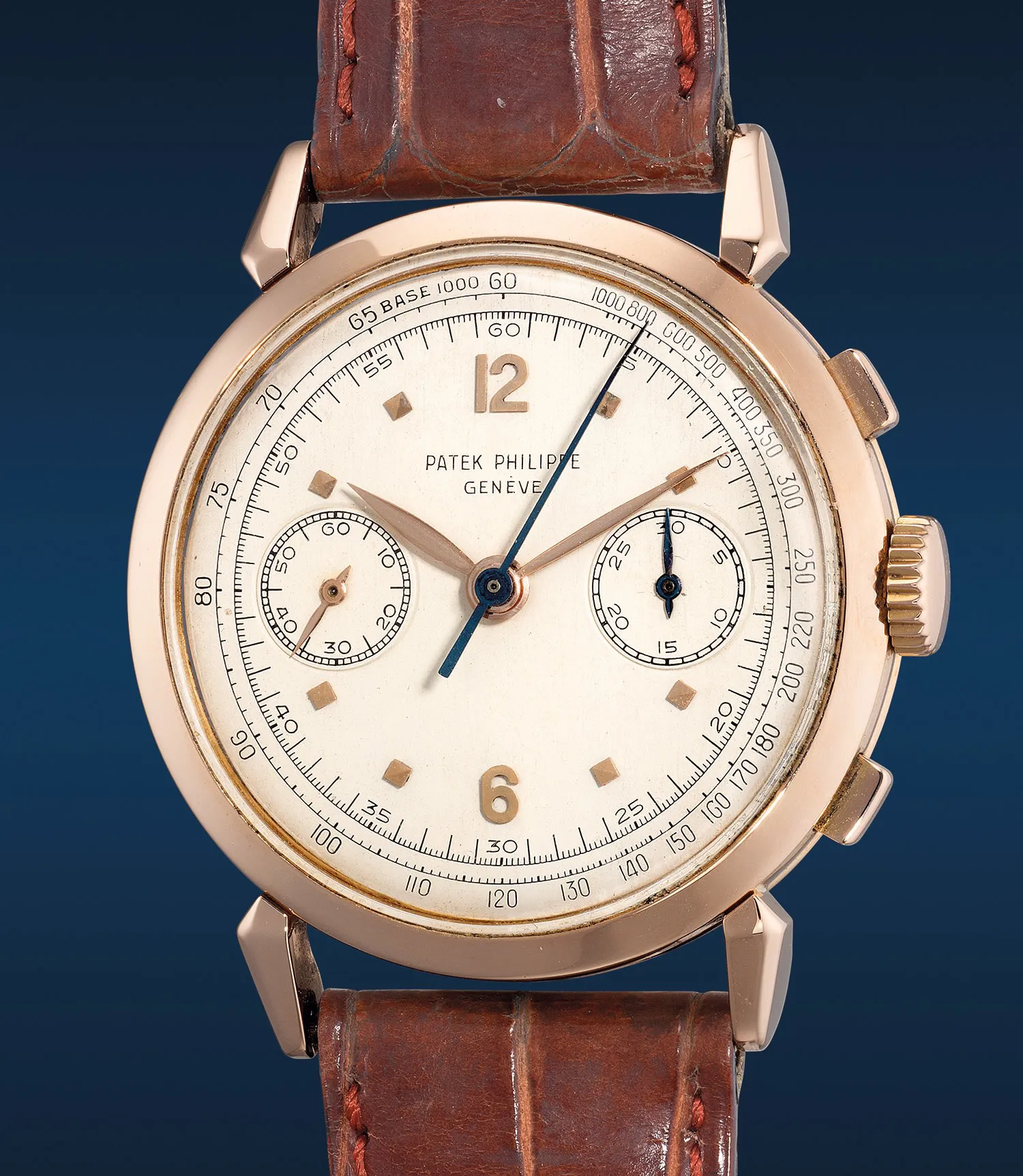 Patek Philippe Chronograph 1579 36mm Rose gold Cream