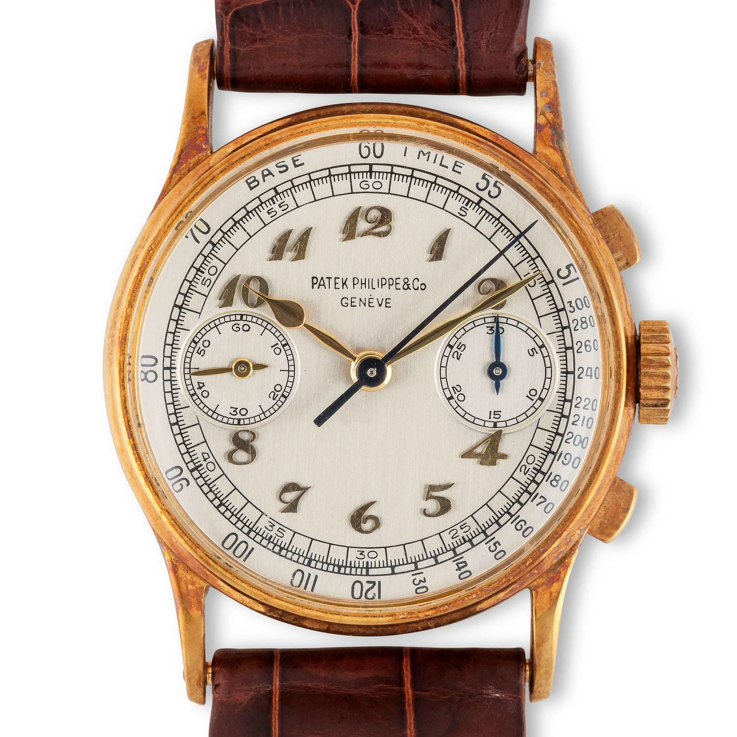 Patek Philippe Chronograph 130 33mm Yellow gold White