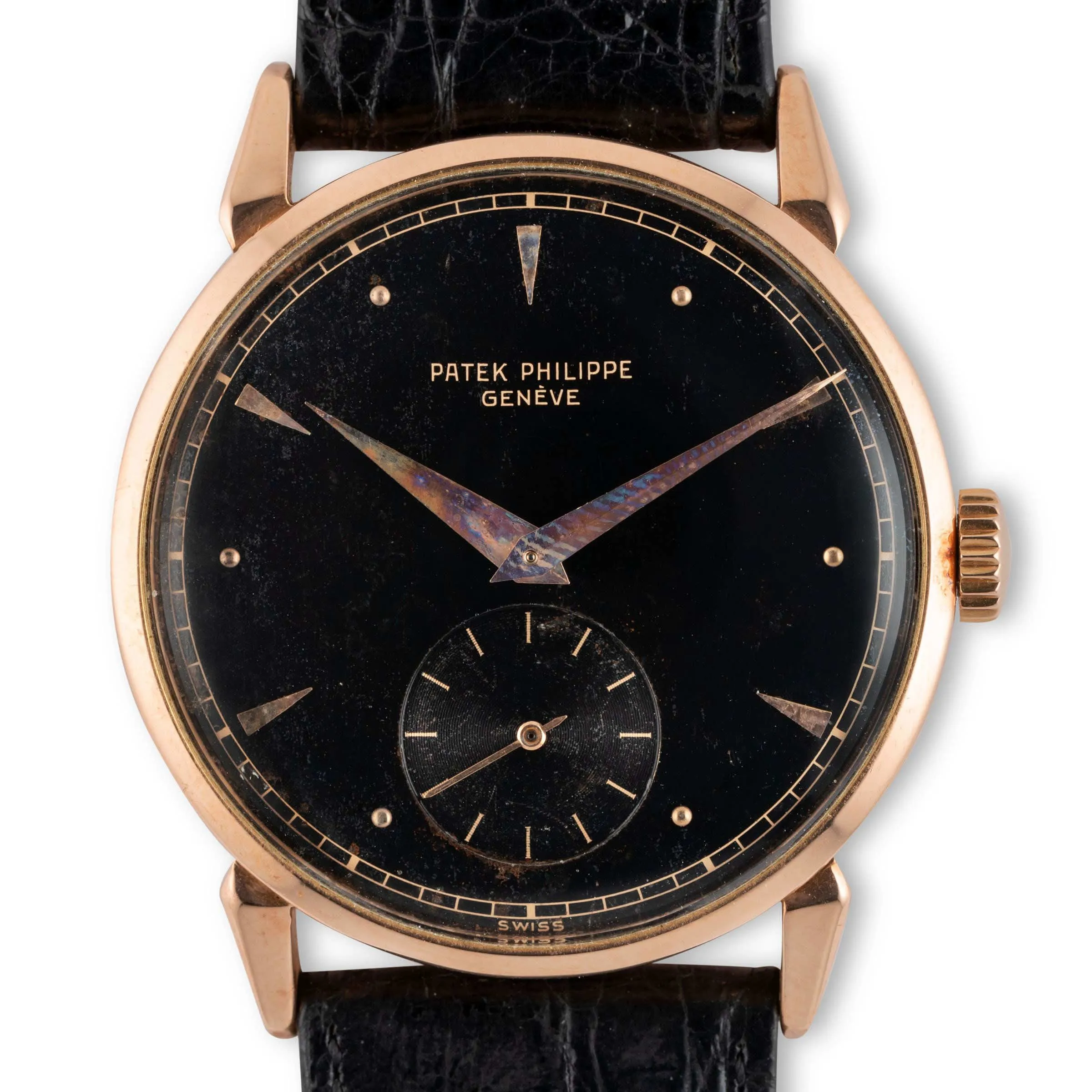 Patek Philippe Calatrava 1578 35mm Rose gold Black