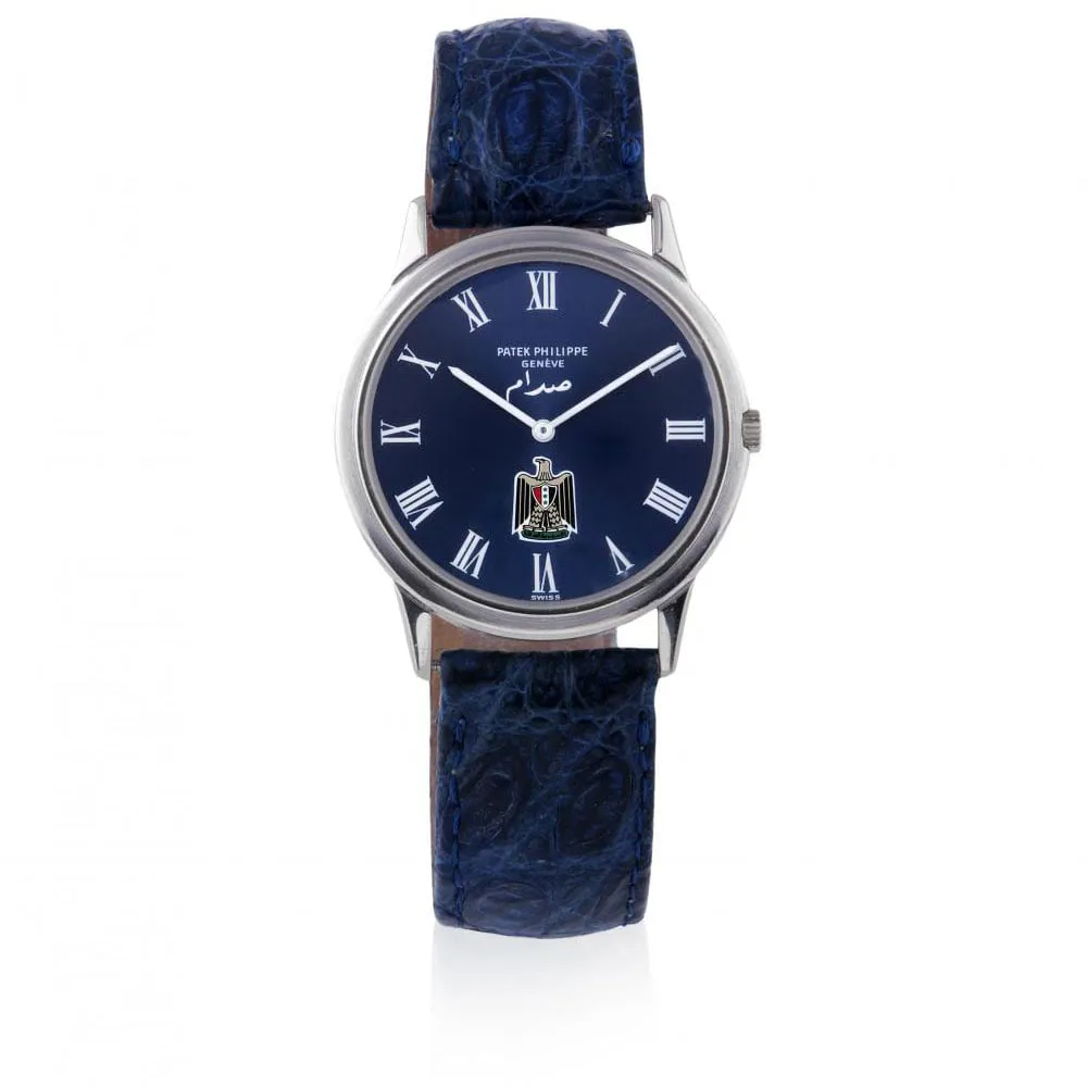 Patek Philippe Calatrava 3591 36mm White gold Blue