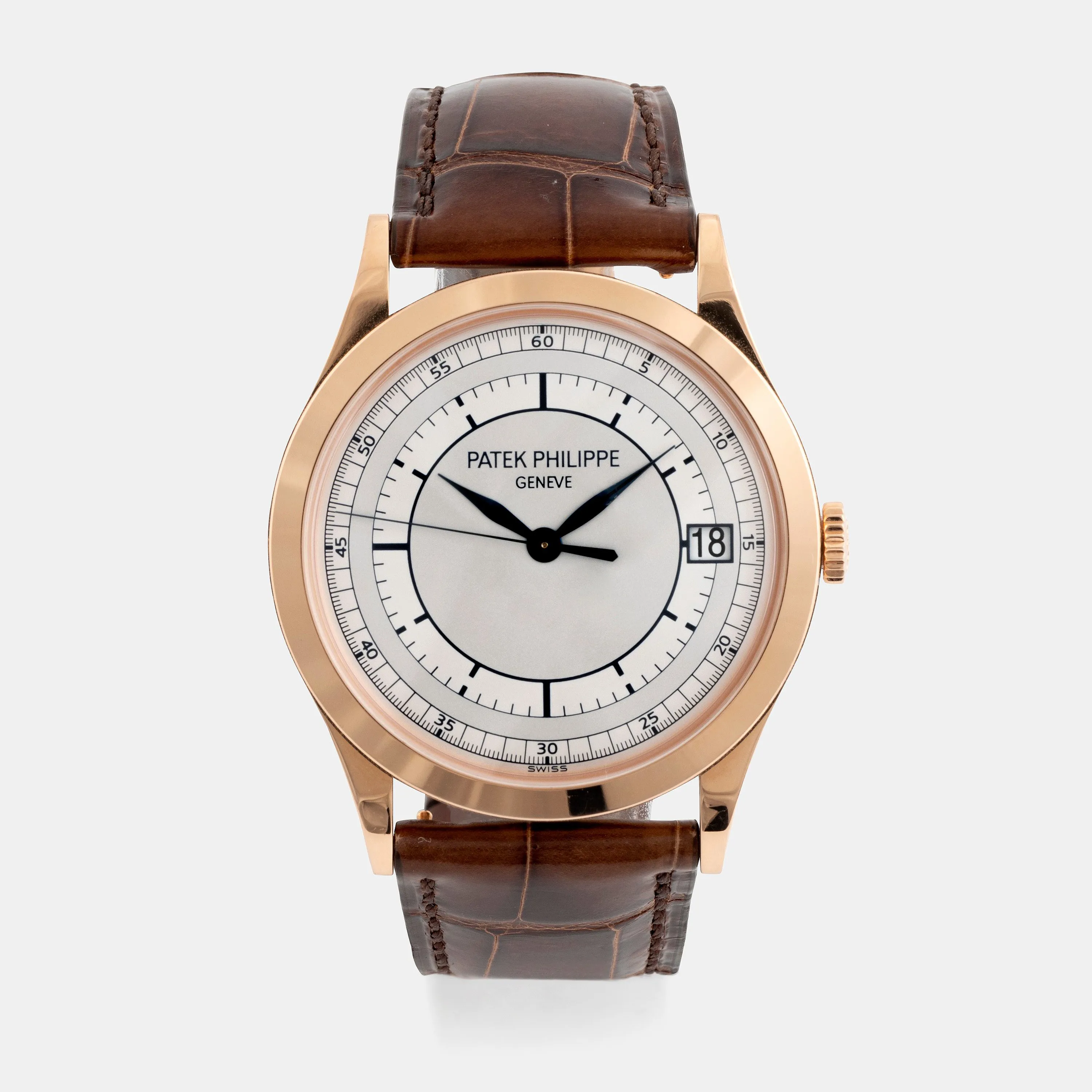 Patek Philippe Calatrava 5296R-001 38mm Rose gold Silver