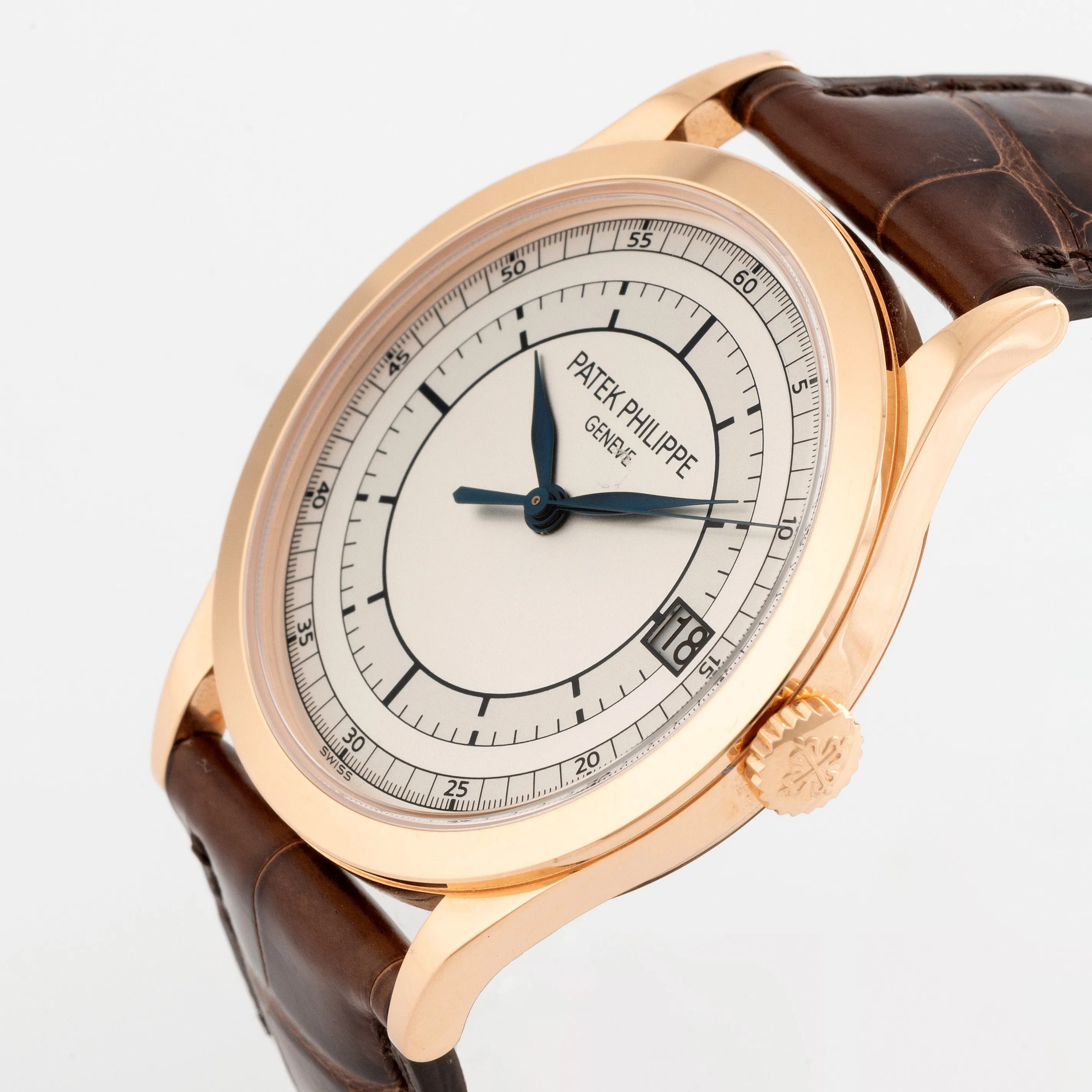 Patek Philippe Calatrava 5296R-001 38mm Rose gold Silver 1