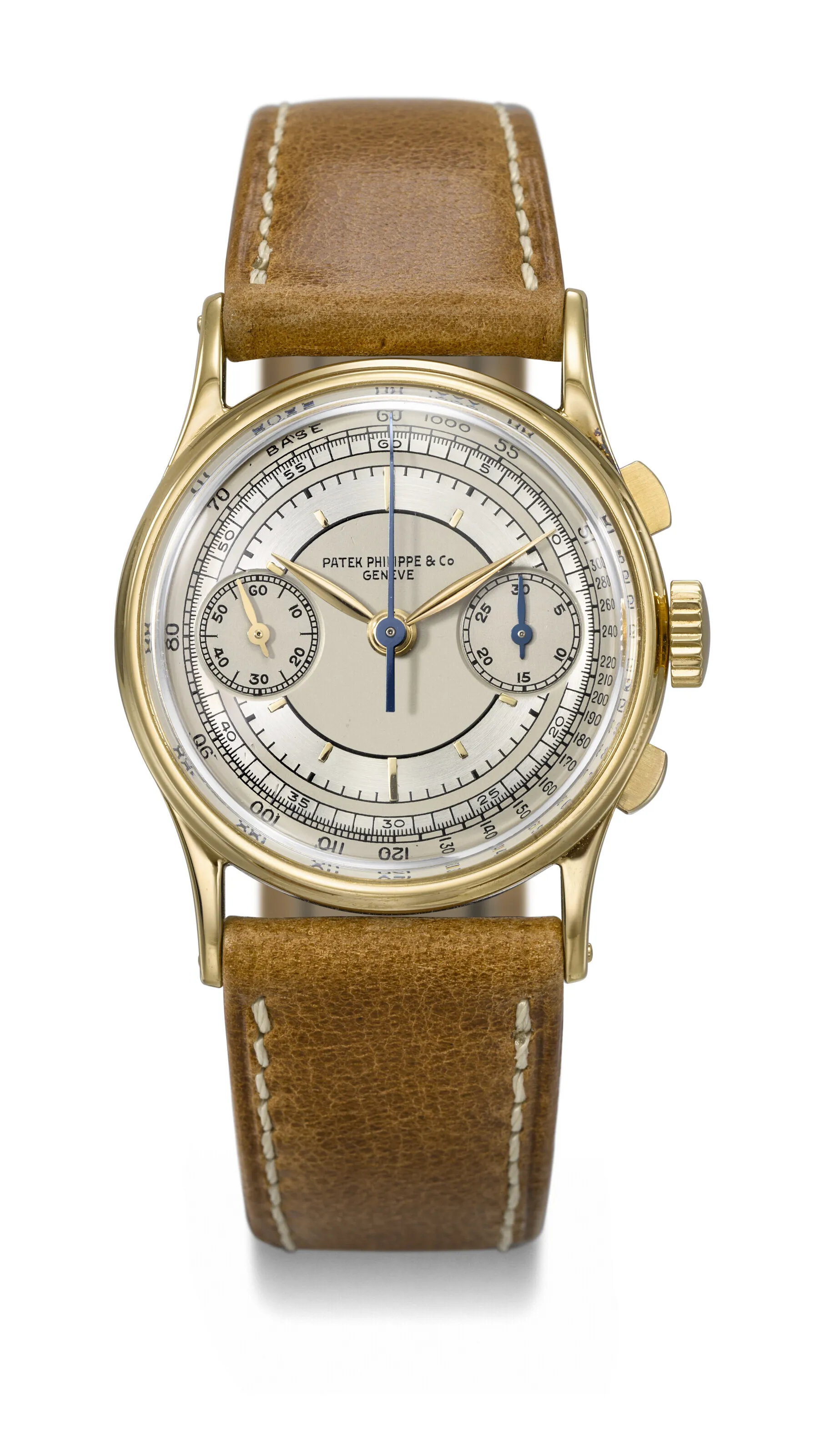 Patek Philippe Chronograph 130 33mm Yellow gold Silvered