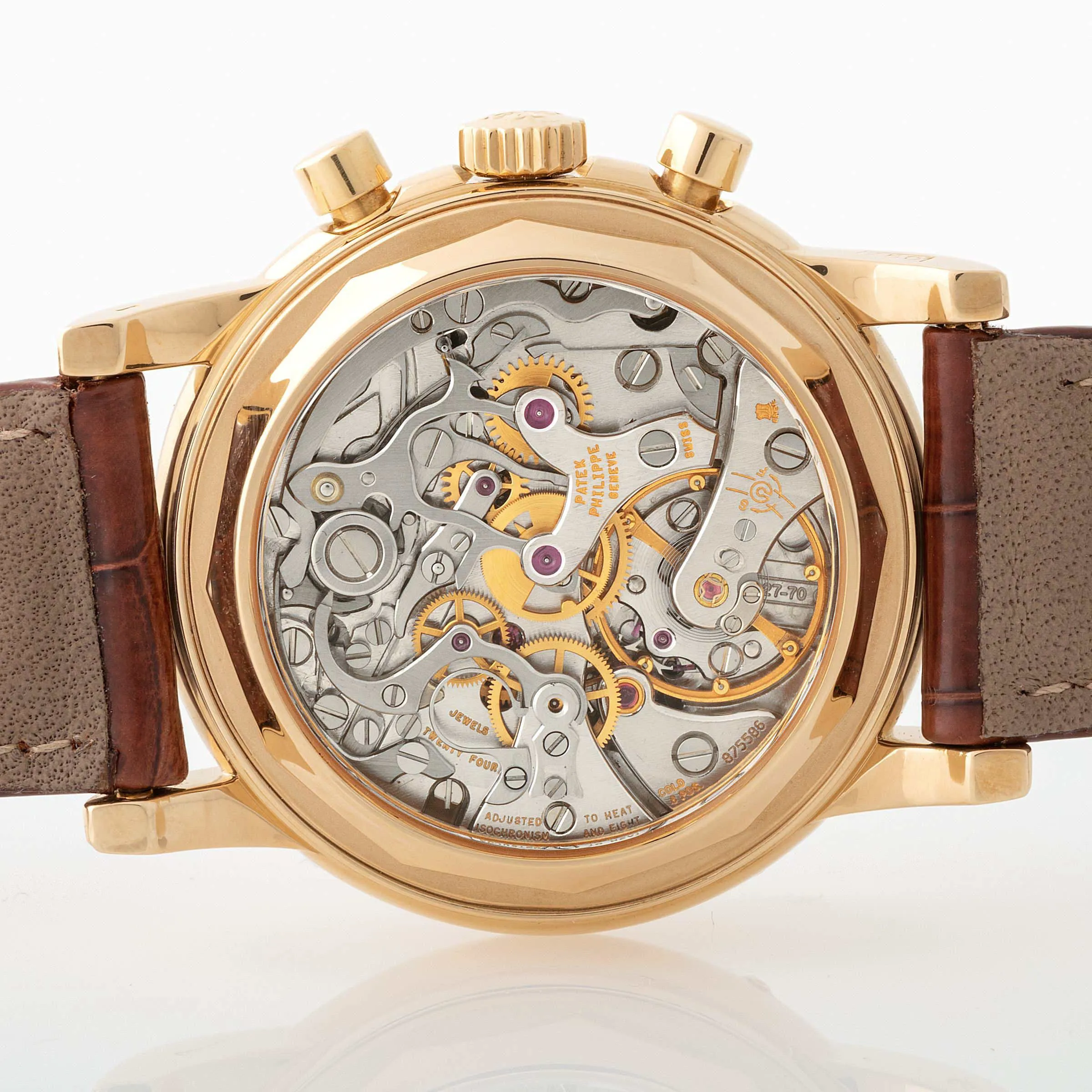 Patek Philippe Perpetual Calendar Chronograph 3971 36mm Yellow gold Silver 3