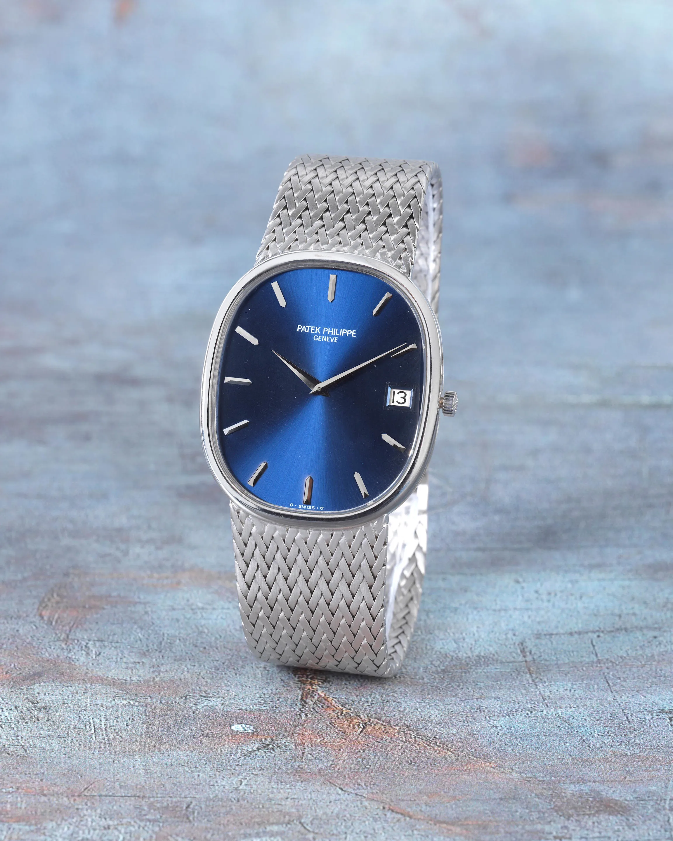 Patek Philippe Ellipse 3605/1 33mm White gold Blue