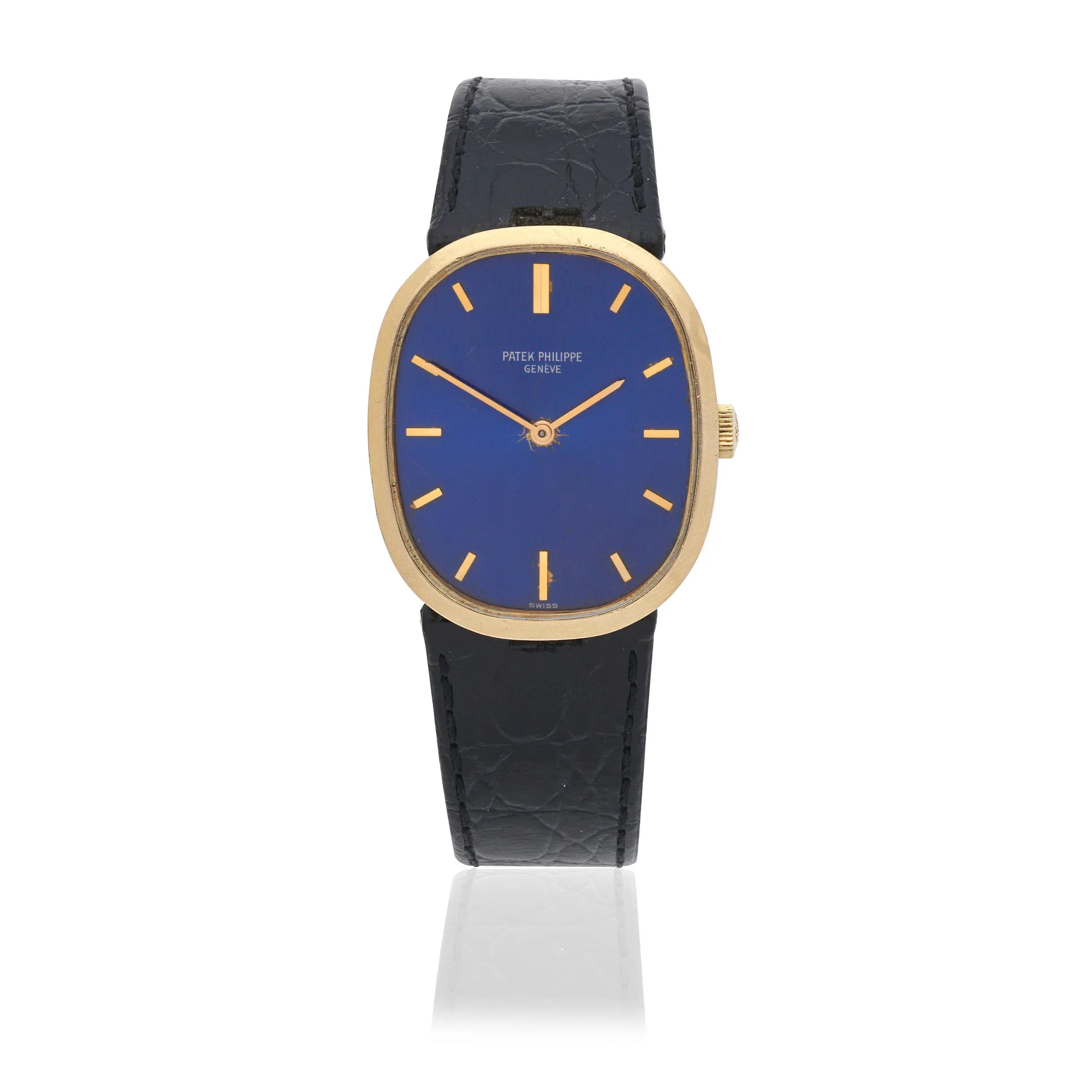 Patek Philippe Golden Ellipse 3548 26mm Yellow gold Blue