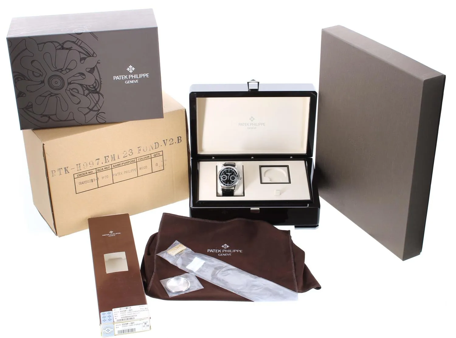 Patek Philippe Split-Seconds Chronograph 5370P-001 41mm Platinum Black 1