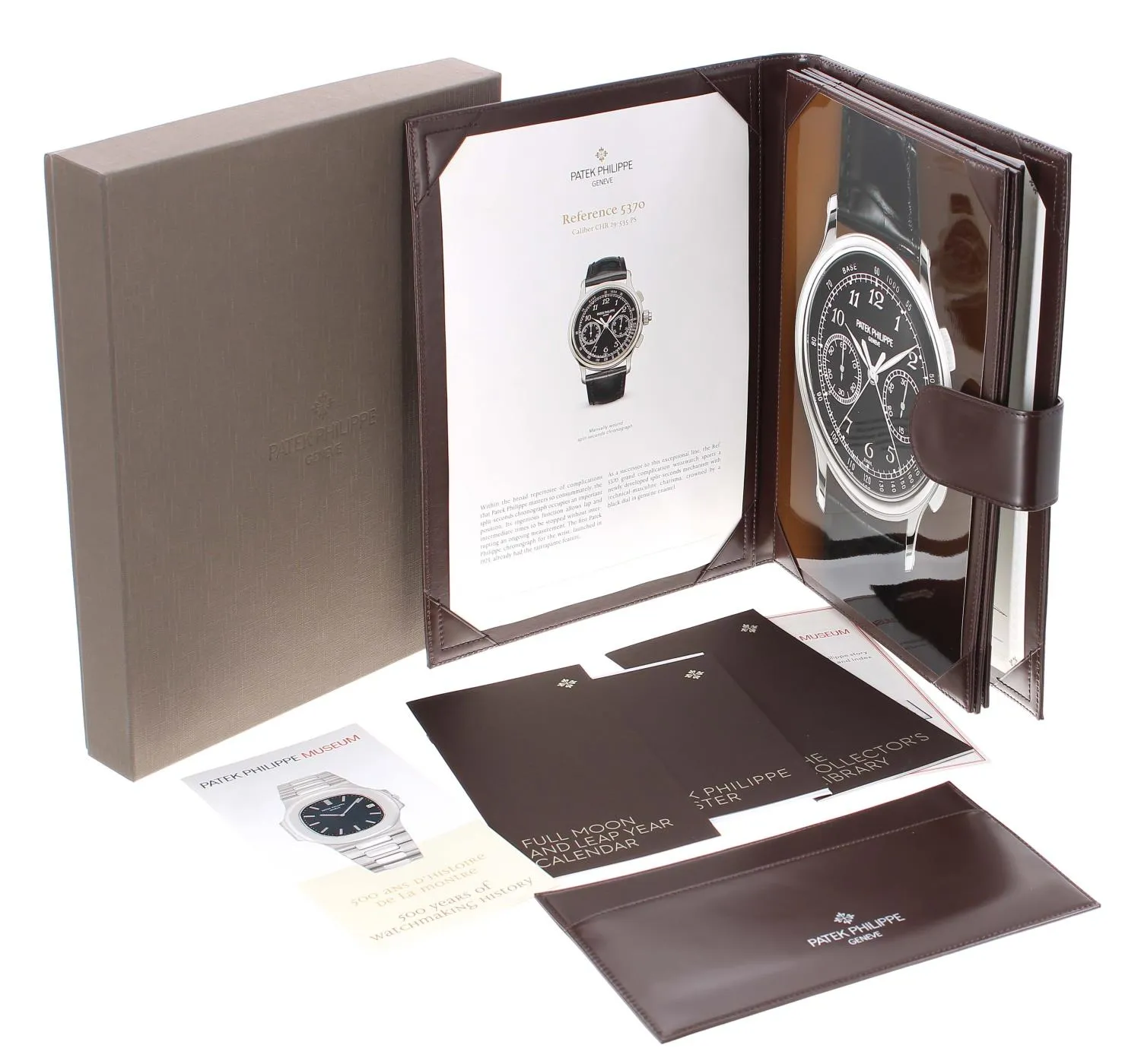 Patek Philippe Split-Seconds Chronograph 5370P-001 41mm Platinum Black 2