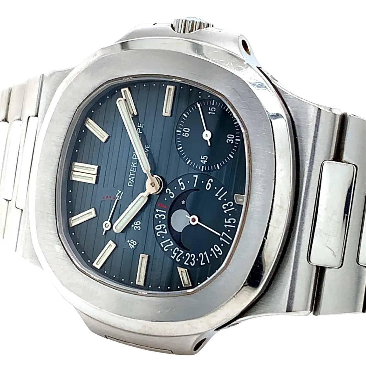 Patek Philippe Nautilus Moonphase 5712/1A-001 40mm Stainless steel Blue 2