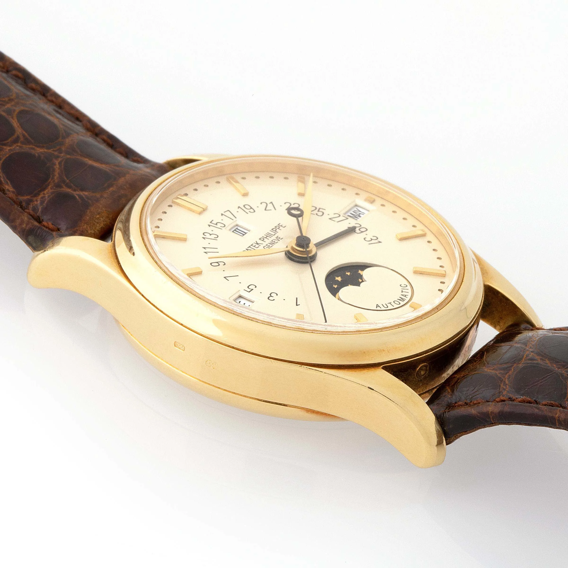 Patek Philippe Perpetual Calendar 5050J 35mm Yellow gold Silver 2