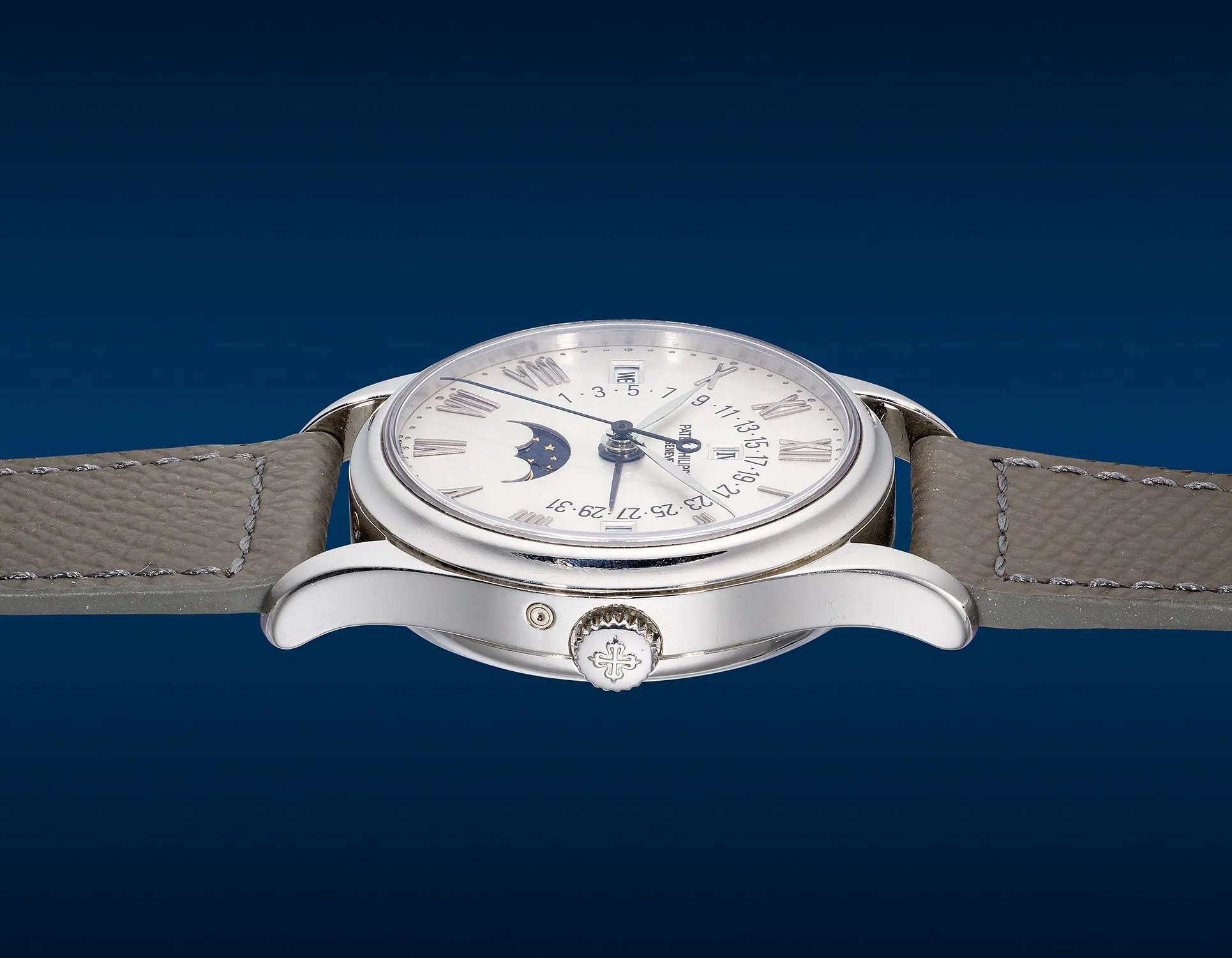 Patek Philippe Perpetual Calendar 5050P 35mm Platinum Opaline 3