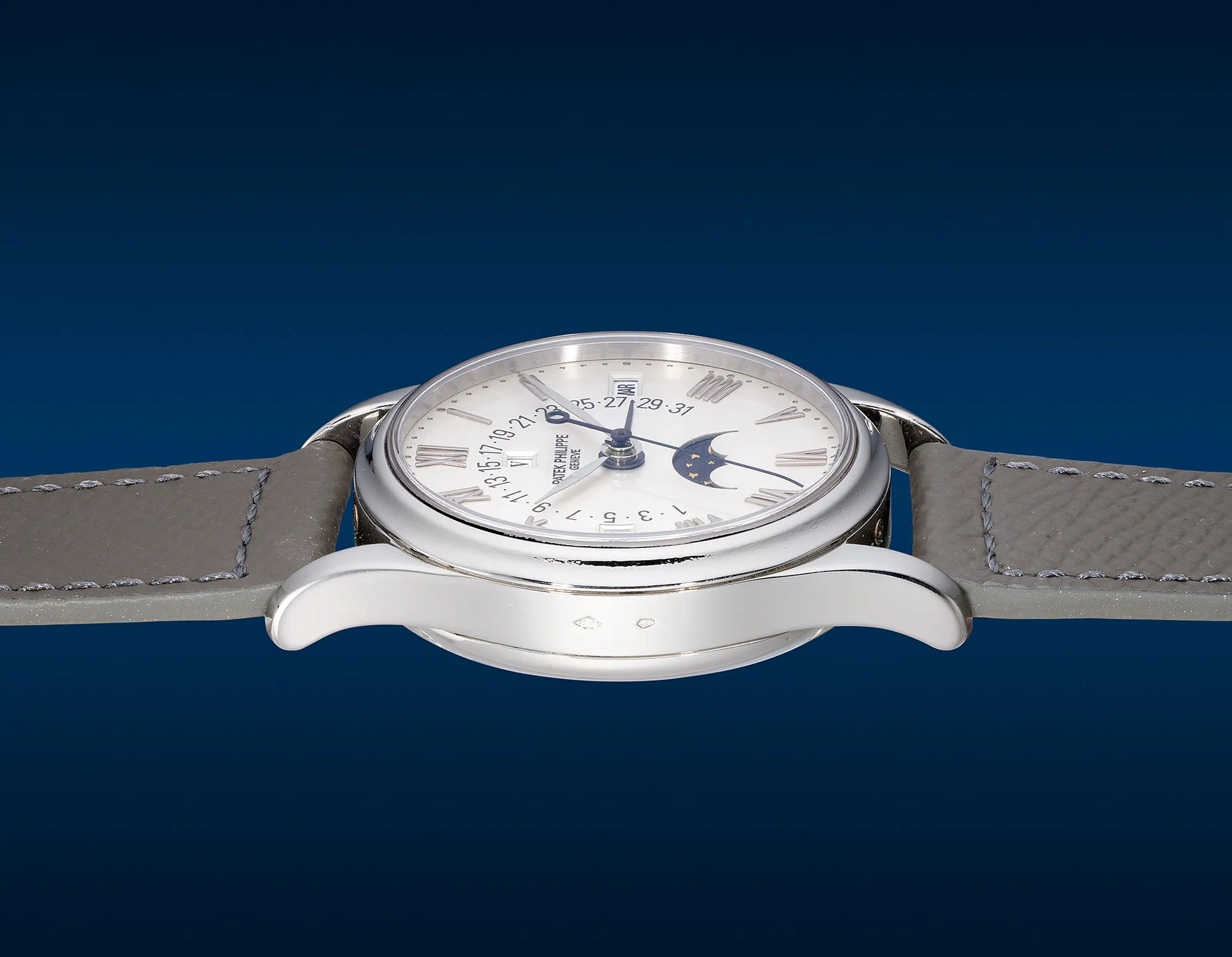 Patek Philippe Perpetual Calendar 5050P 35mm Platinum Opaline 4