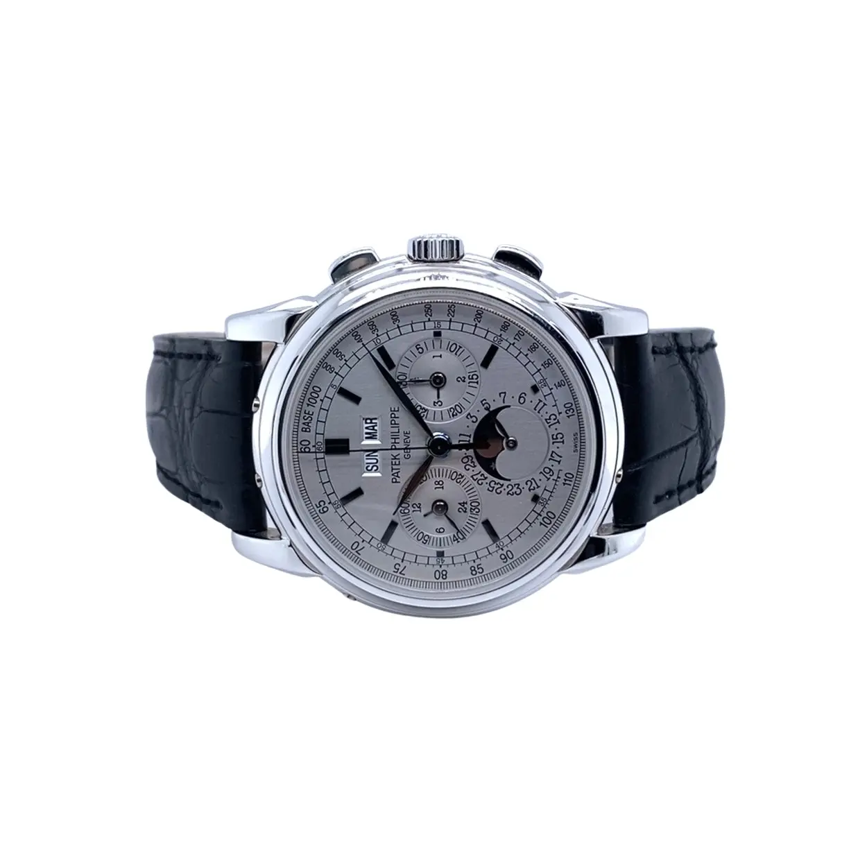 Patek Philippe Perpetual Calendar Chronograph 5970G-001 40mm White gold Silver