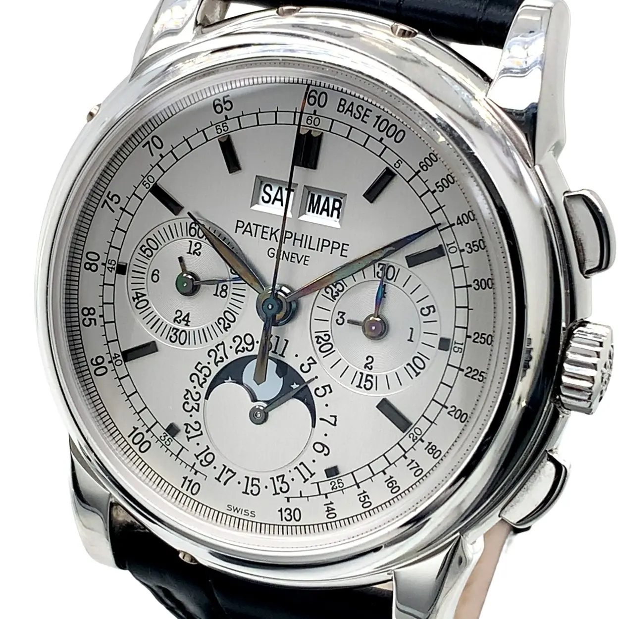 Patek Philippe Perpetual Calendar Chronograph 5970G-001 40mm White gold Silver 9