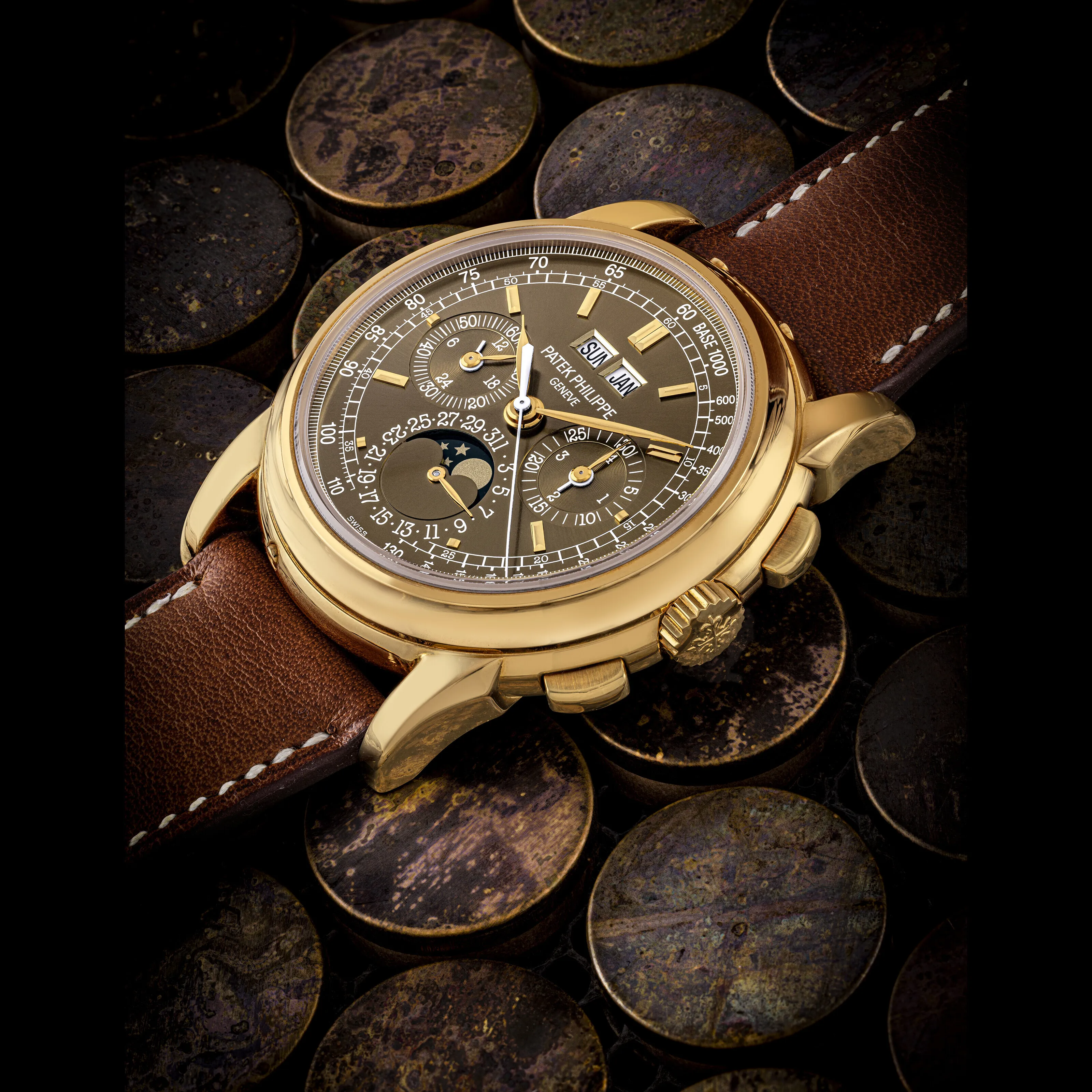 Patek Philippe Perpetual Calendar Chronograph 5970J-014 40mm Yellow gold Brown 1