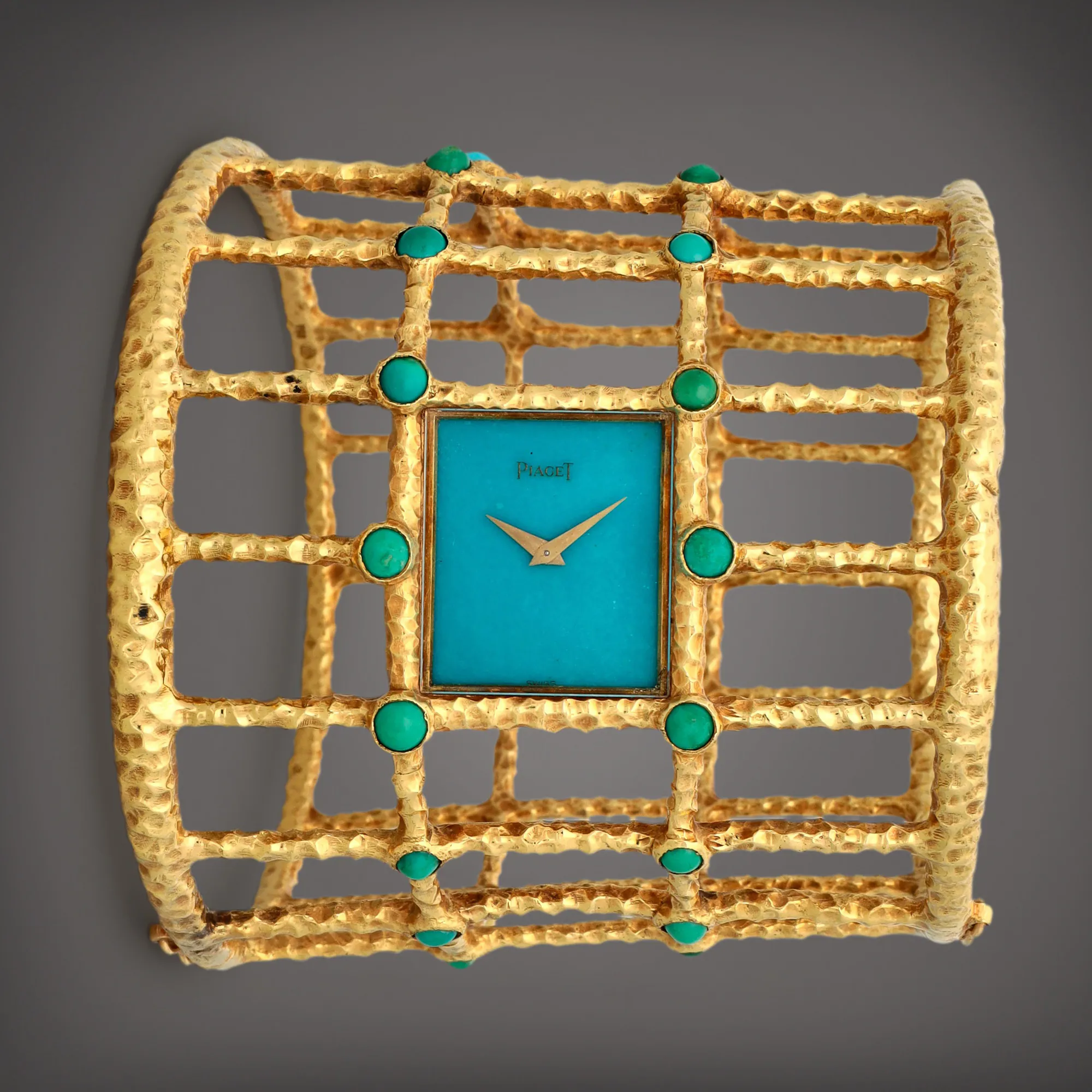 Piaget 9150 24.5mm Yellow gold Turquoise