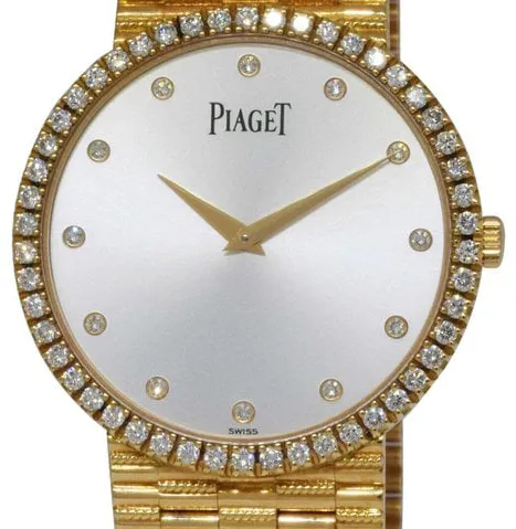 Piaget Dancer P10491 32mm Yellow gold Silver