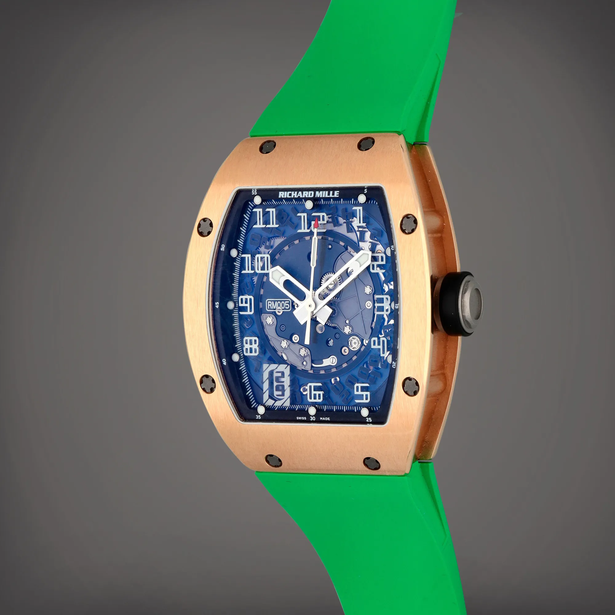 Richard Mille RM 005 RM 005 37.5mm Rose gold Semi-skeletonized