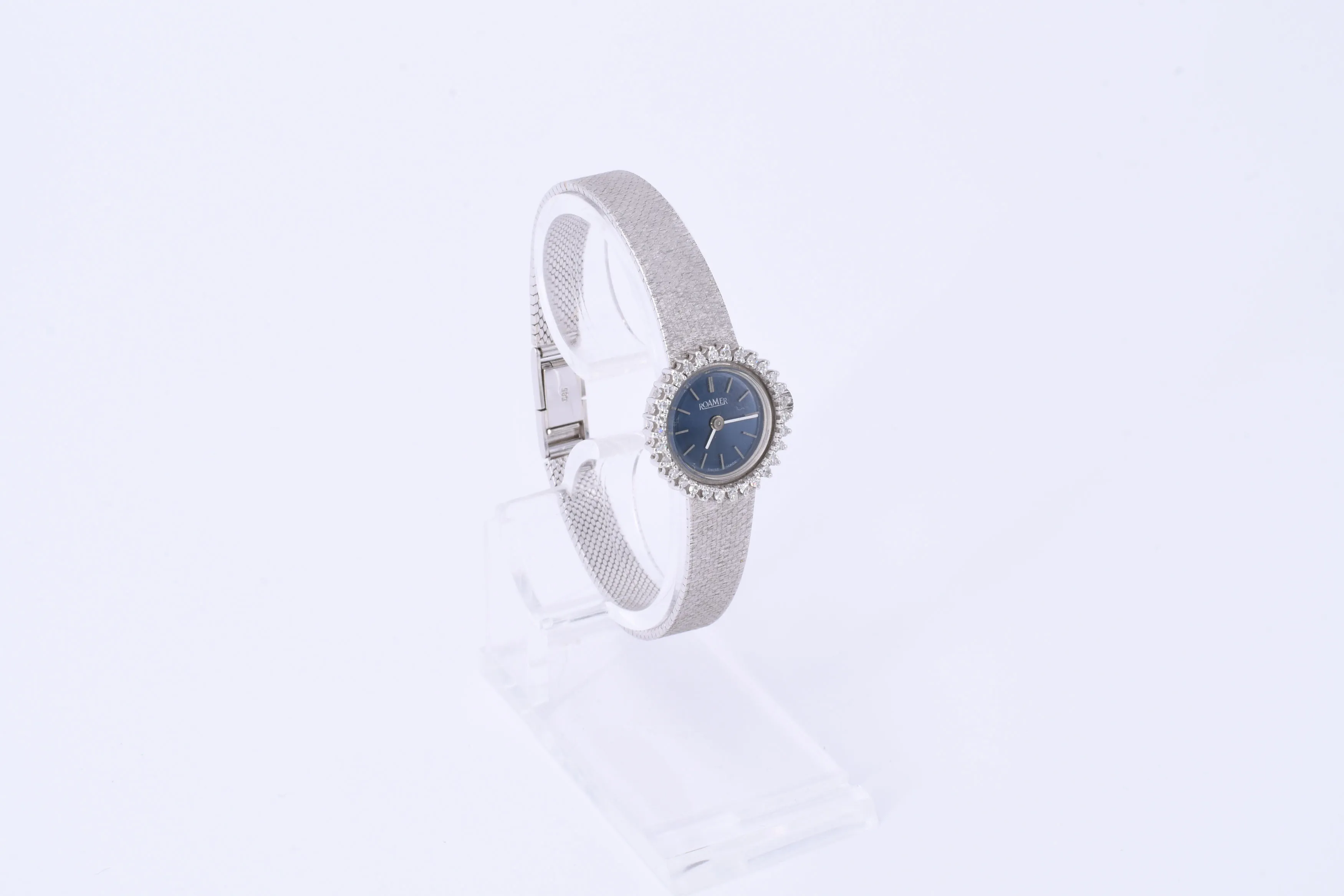 Roamer 977 21mm White gold Blue