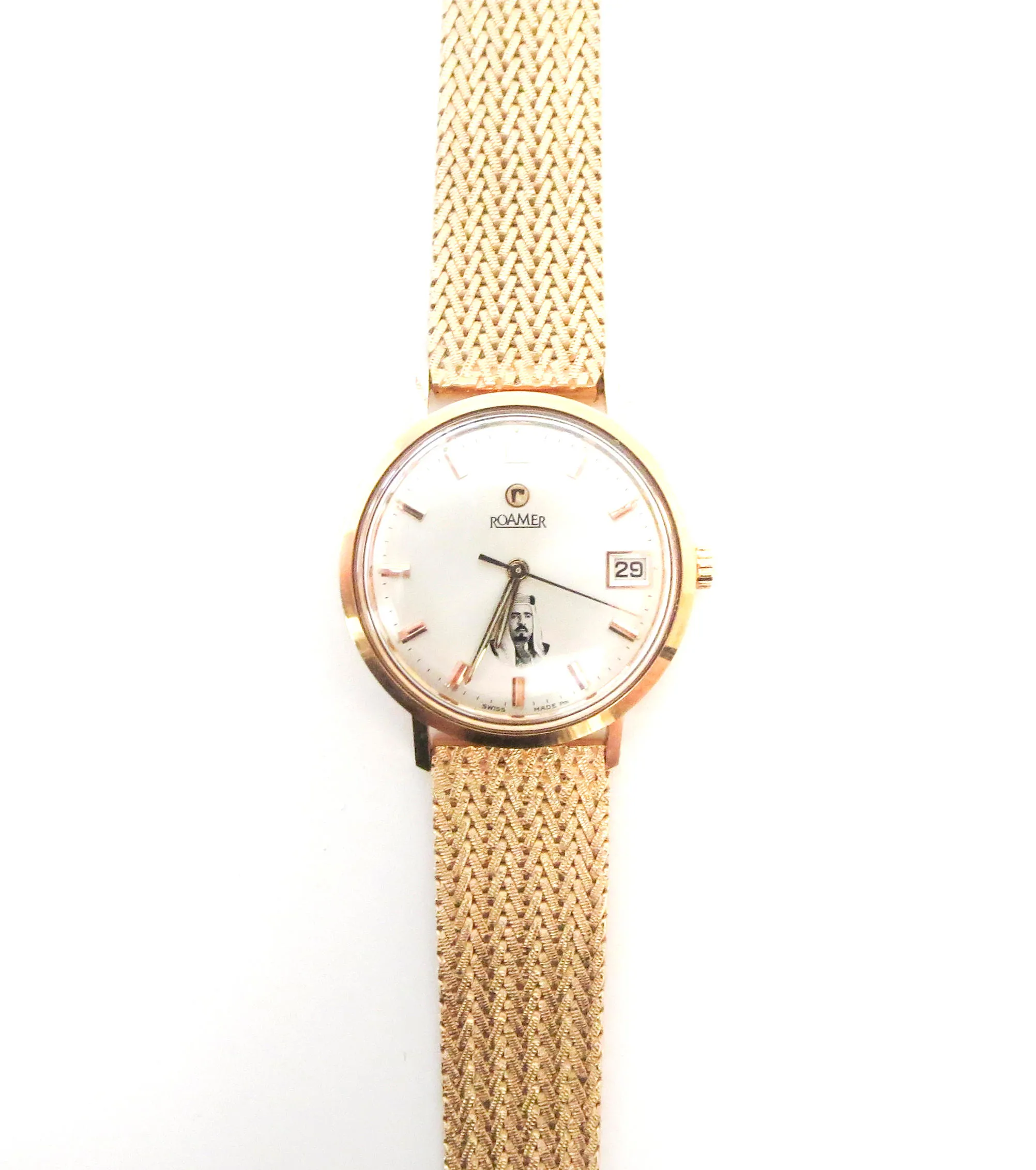 Roamer 35mm Yellow gold Silver