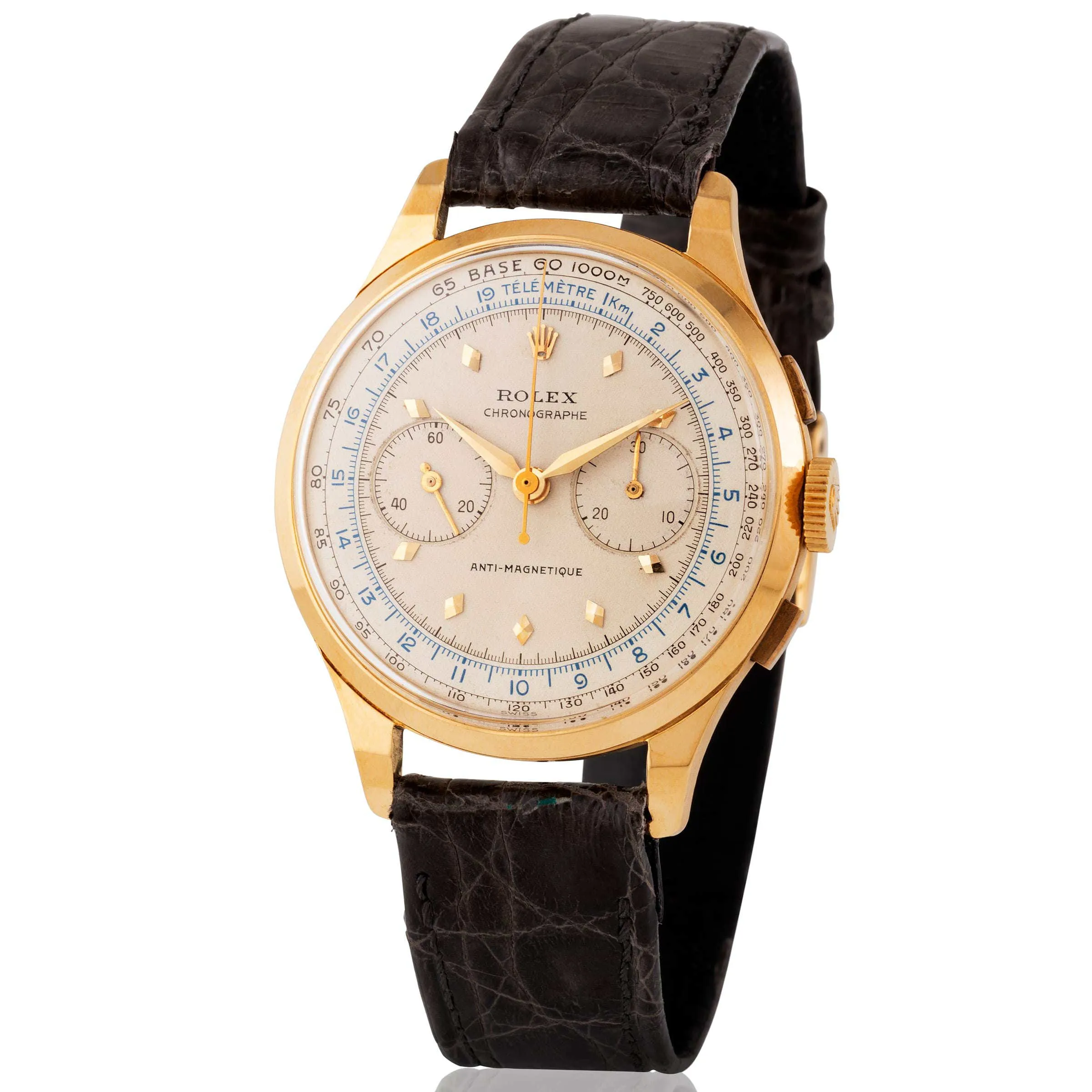 Rolex Chronograph 3834 32mm Yellow gold Silver