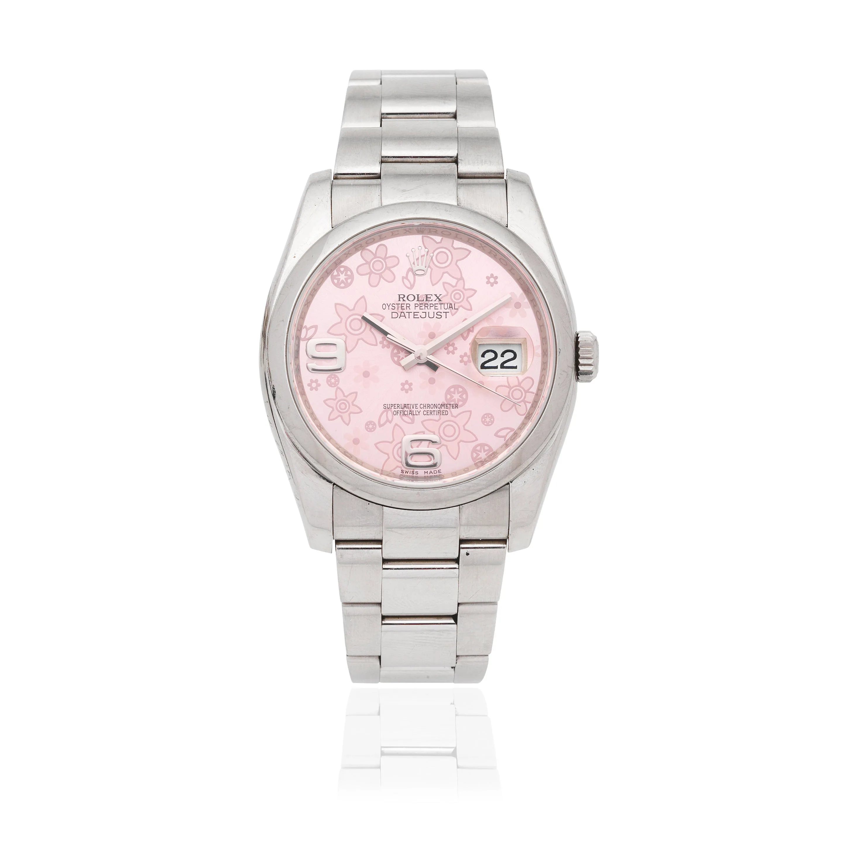 Rolex Datejust 36 116200 38mm Stainless steel Pink Patinated