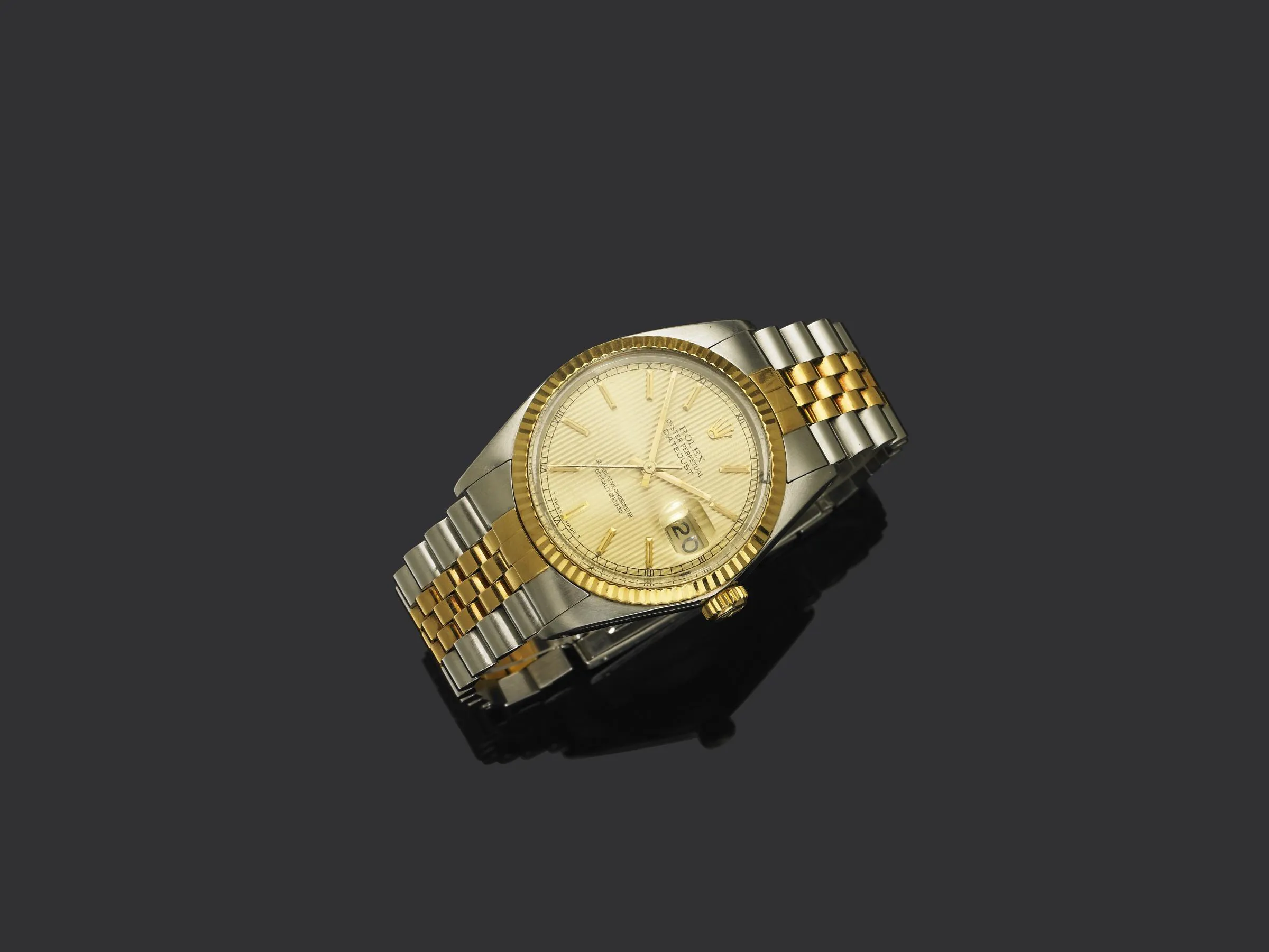 Rolex Datejust 36 16013 36mm Yellow gold and stainless steel Champagne