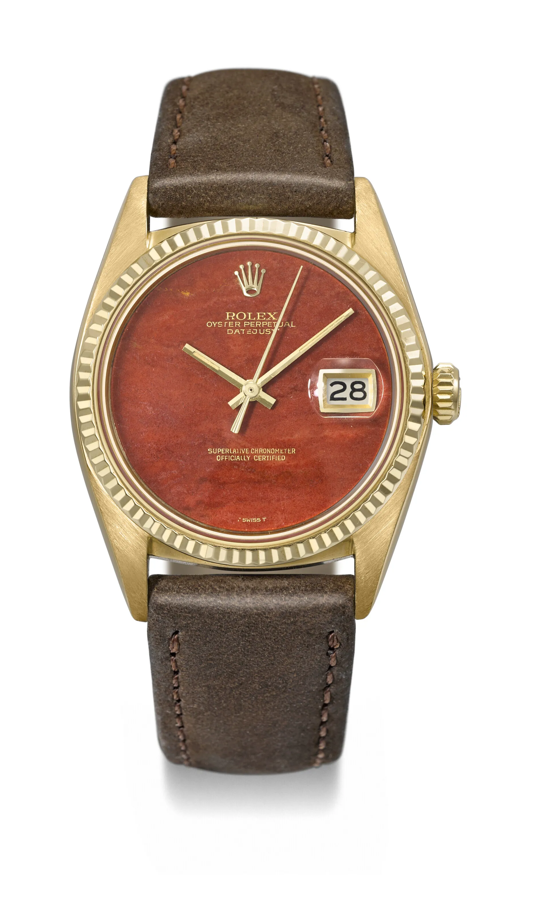 Rolex Datejust 36 1601 36mm Yellow gold Red