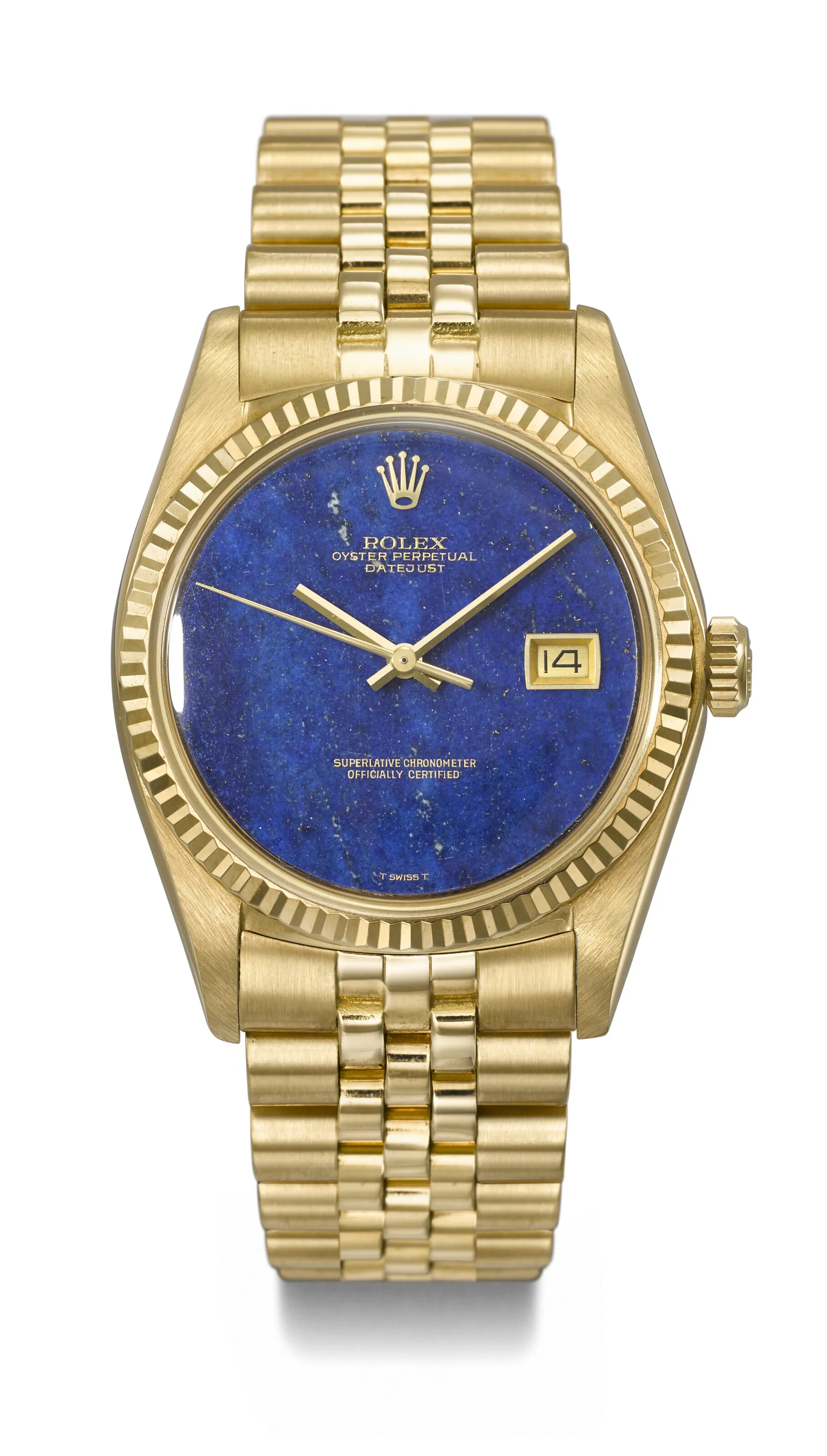 Rolex Datejust 36 1601 36mm Yellow gold Lapis lazuli