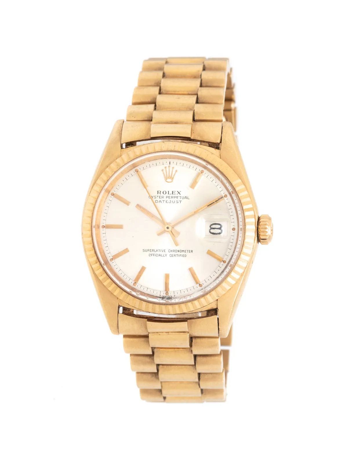 Rolex Datejust 36 1601 36mm Yellow gold Silver