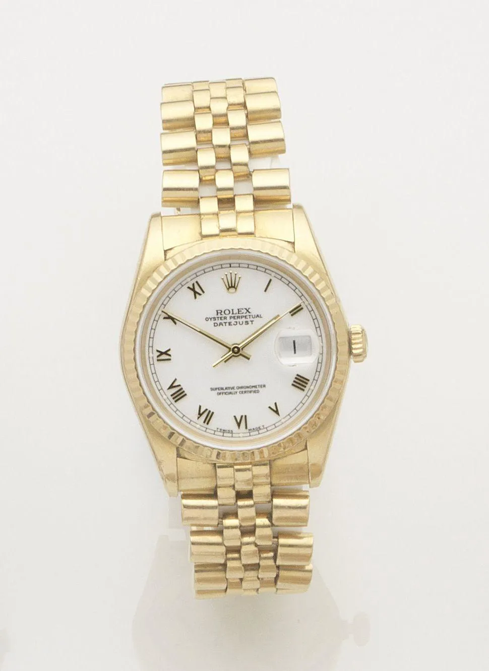 Rolex Datejust 36 16238 35mm Yellow gold White