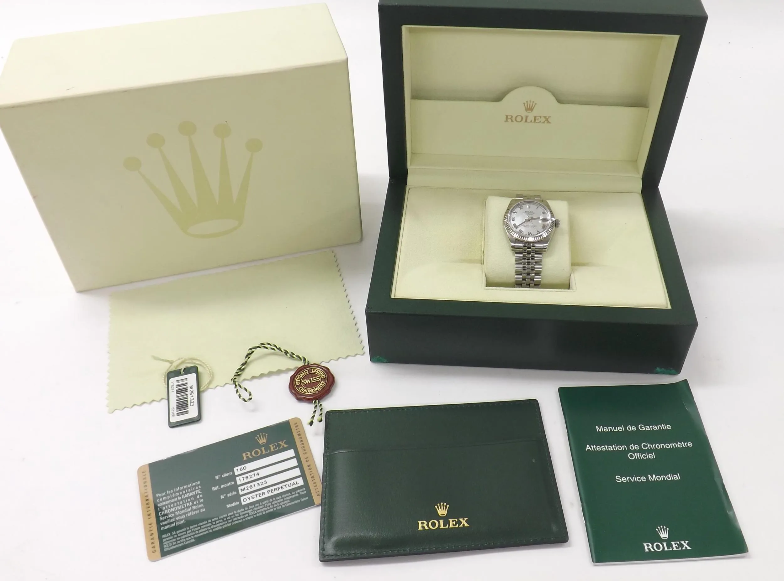 Rolex Datejust 31 178274 31mm Stainless steel Silver