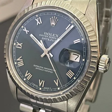 Rolex Datejust 36 16030 36mm Stainless steel Blue