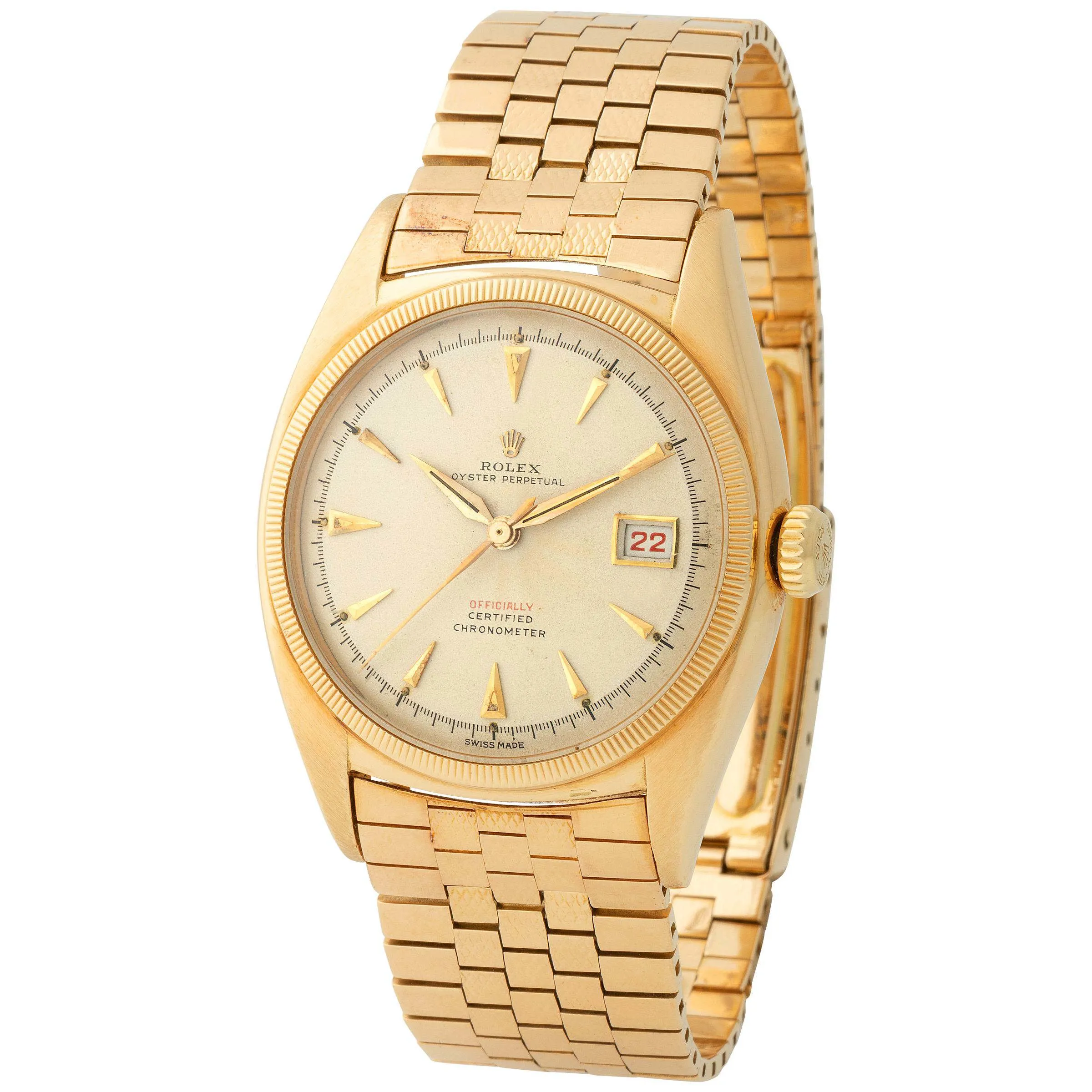 Rolex Datejust 36 6105 36mm Yellow gold Silver