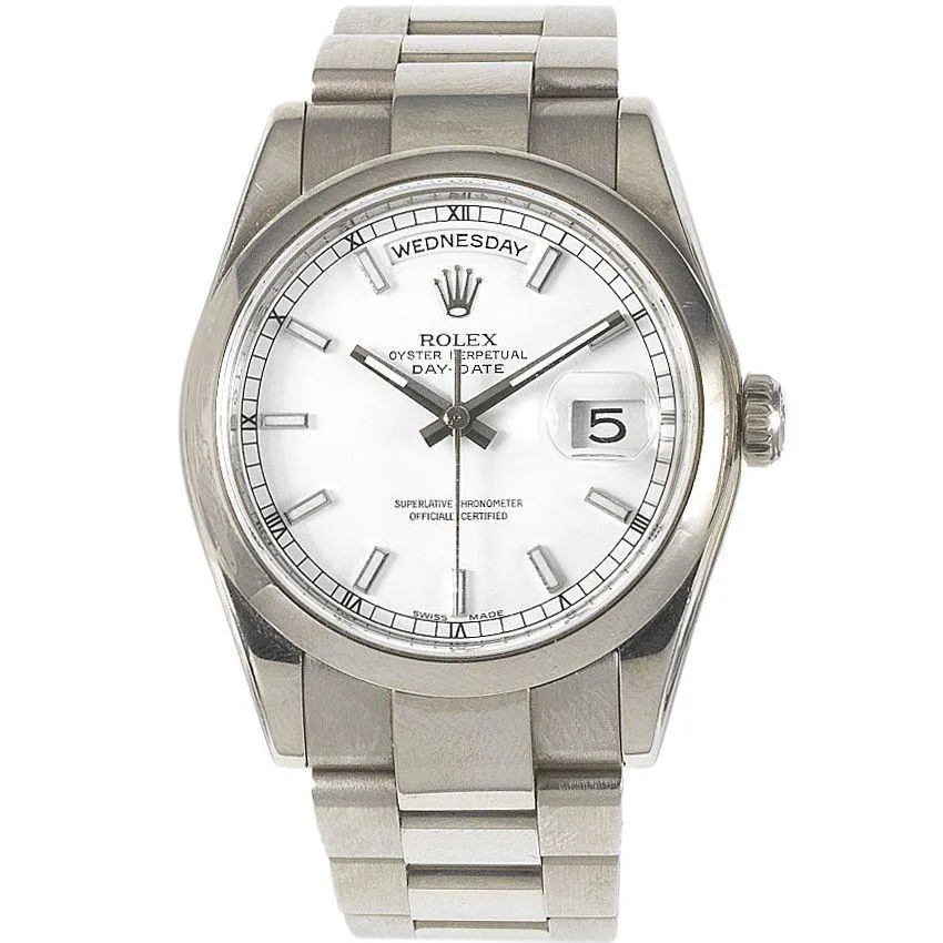 Rolex Day-Date 36 118209 36mm White gold White