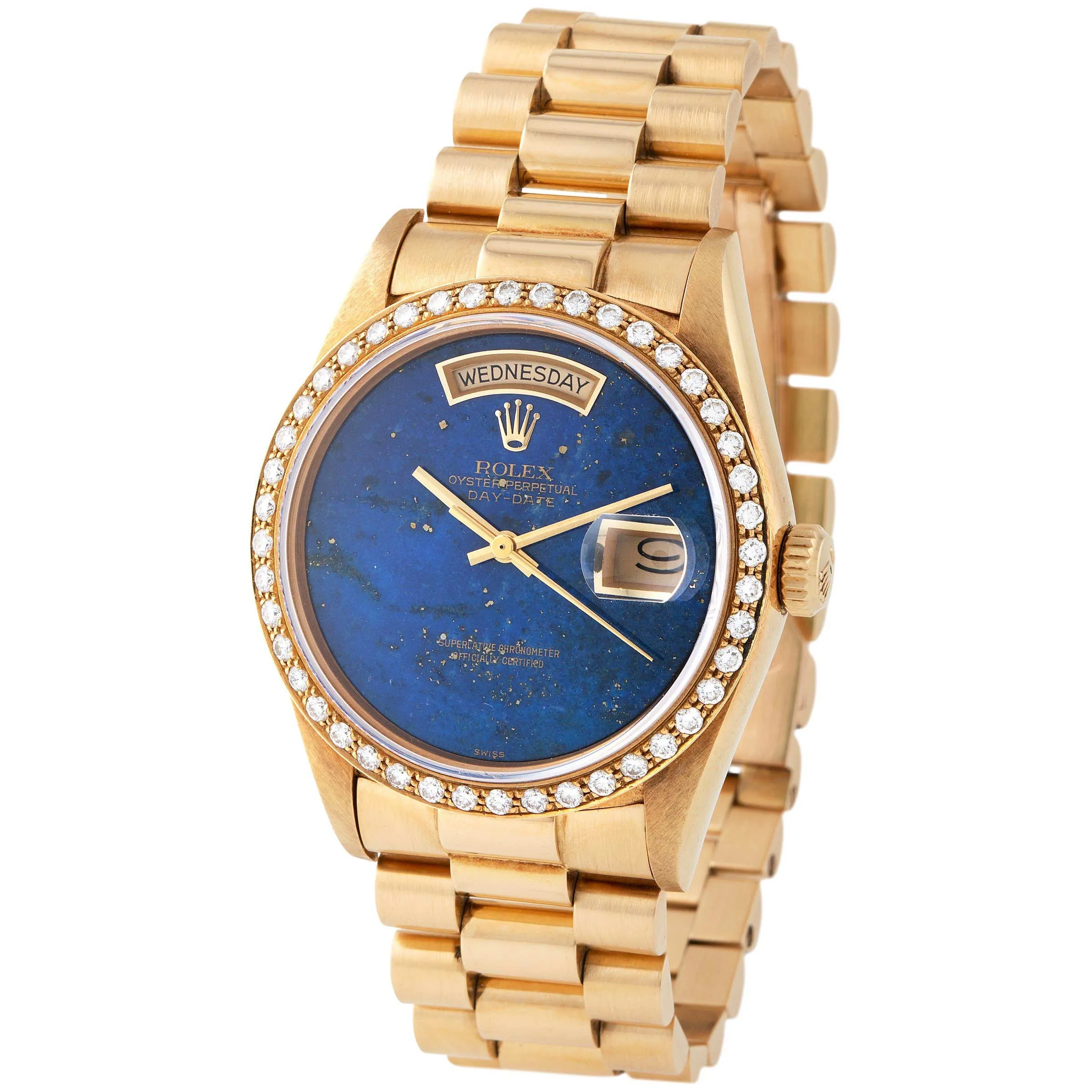 Rolex Day-Date 36 18048 36mm Yellow gold Lapis lazuli