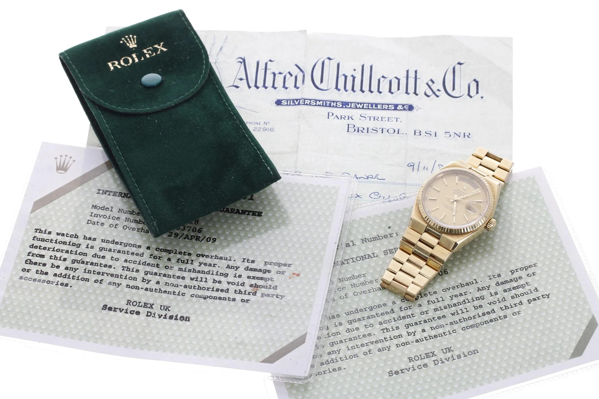 Rolex Day-Date Oysterquartz 19018 36mm Yellow gold Champagne 1