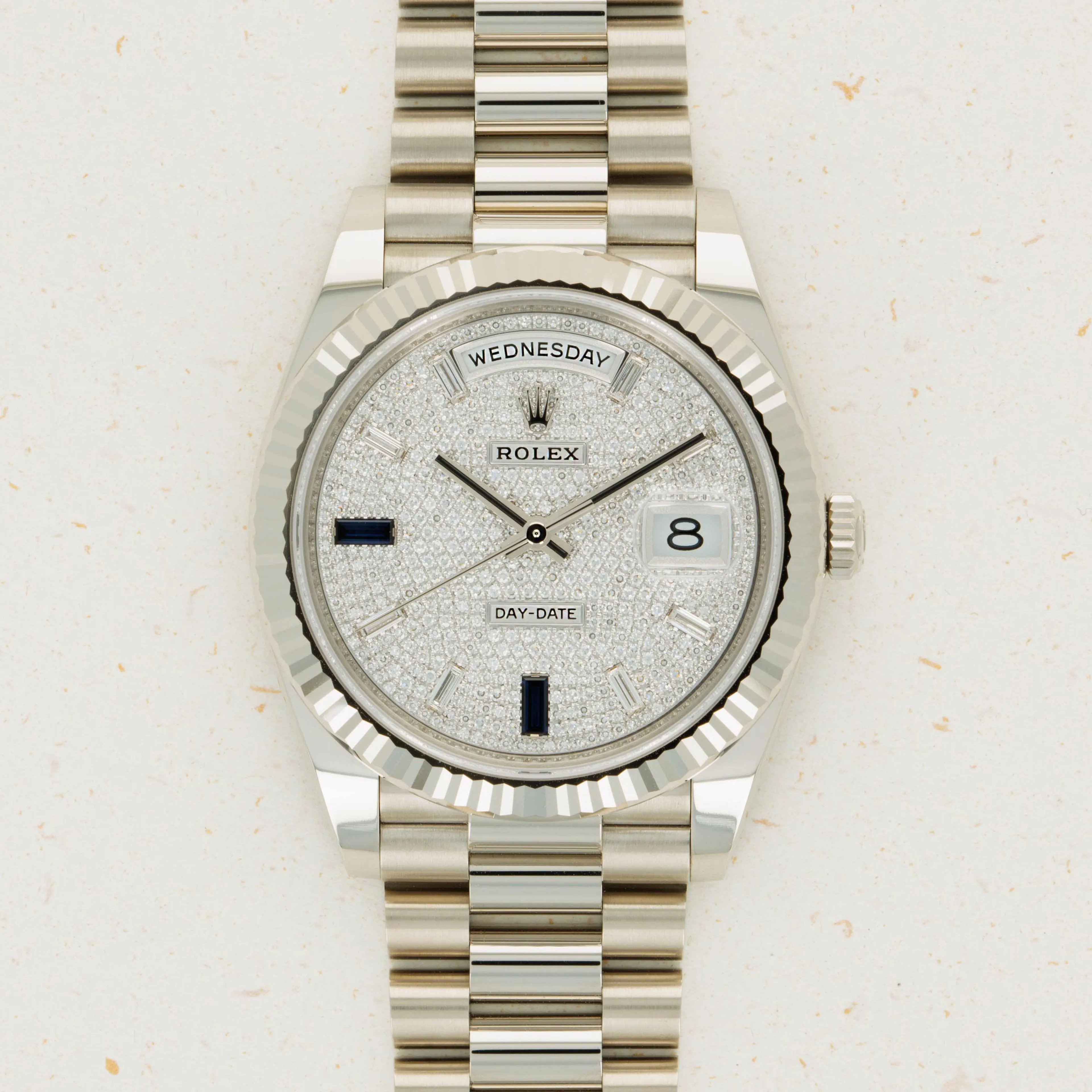 Rolex Day-Date 40 228239 40mm White gold Silver