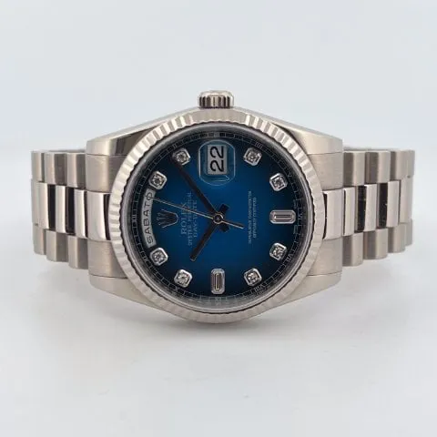 Rolex Day-Date 36 118239 36mm White gold Blue