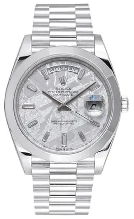 Rolex Day-Date 40 228206 40mm Platinum Gray