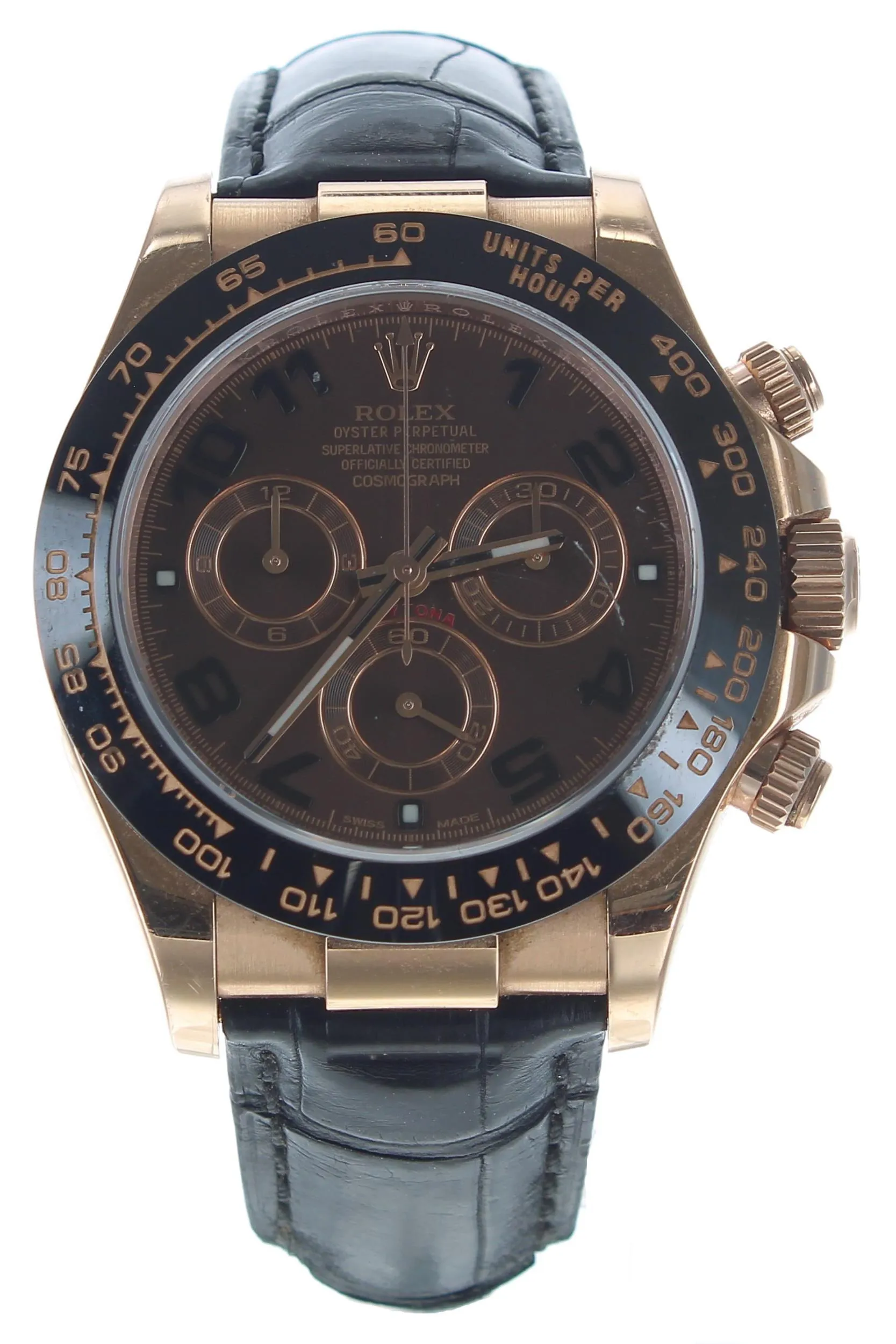 Rolex Daytona 116515 42mm Rose gold Brown