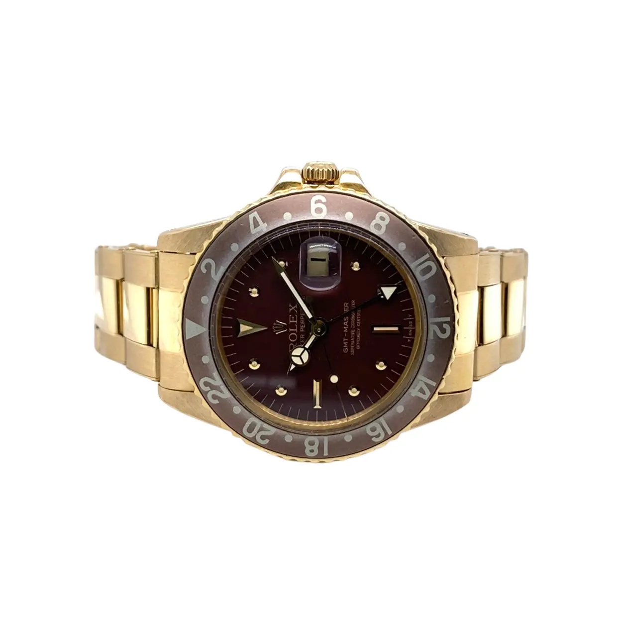 Rolex GMT-Master 16758 40mm Yellow gold Brown