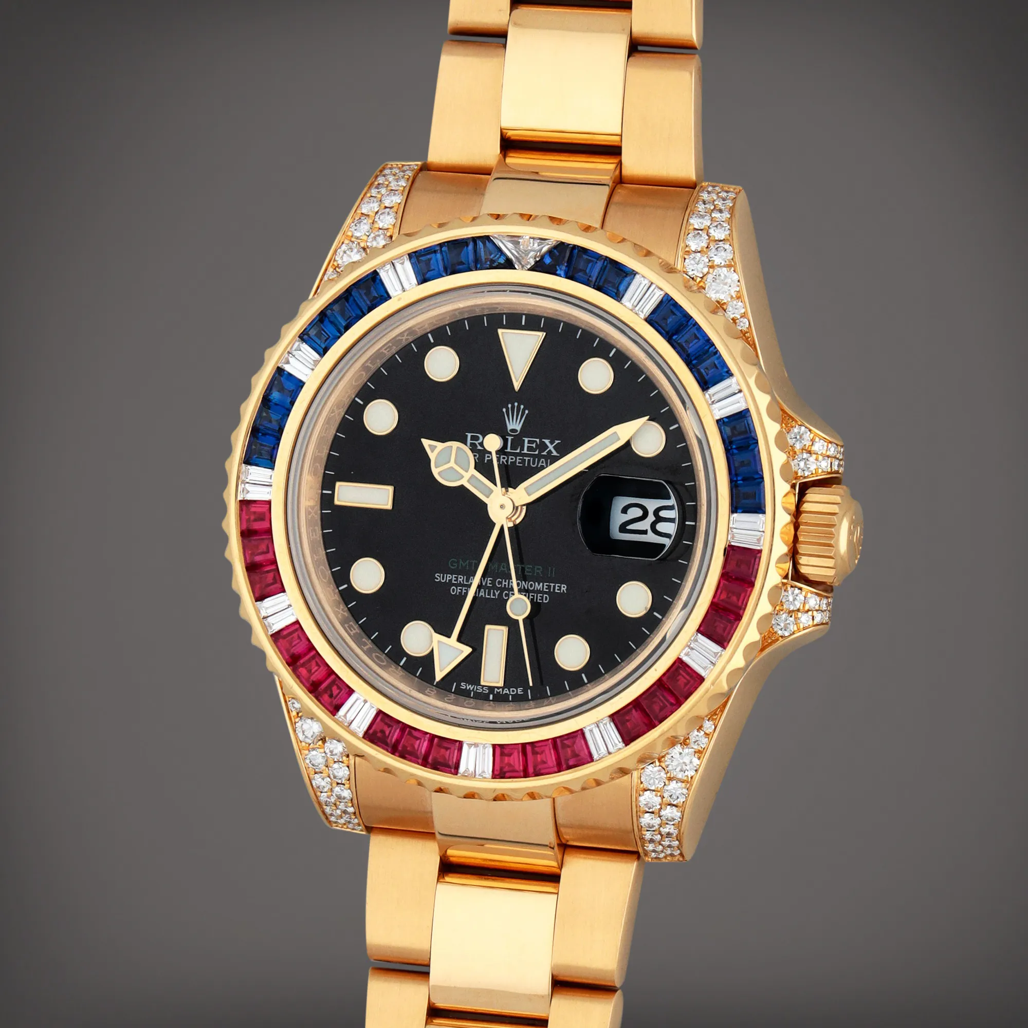 Rolex GMT-Master II 116758SA 40mm Yellow gold Black