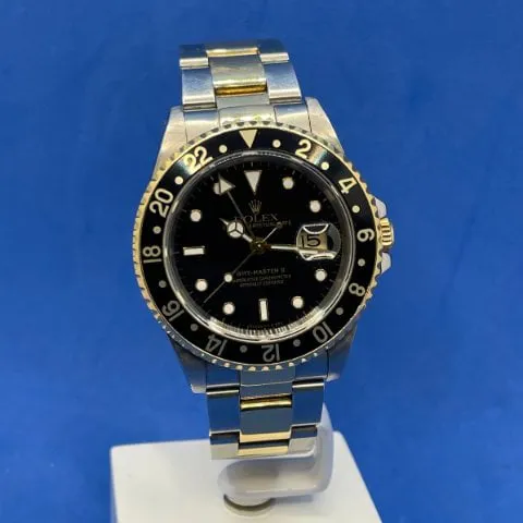 Rolex GMT-Master II 16713 40mm Yellow gold and Stainless steel Black