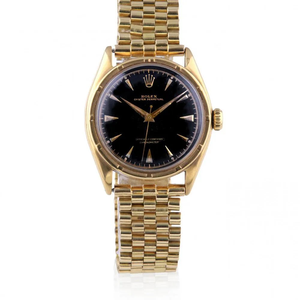 Rolex Oyster Perpetual 34 6103 36mm Yellow gold Black